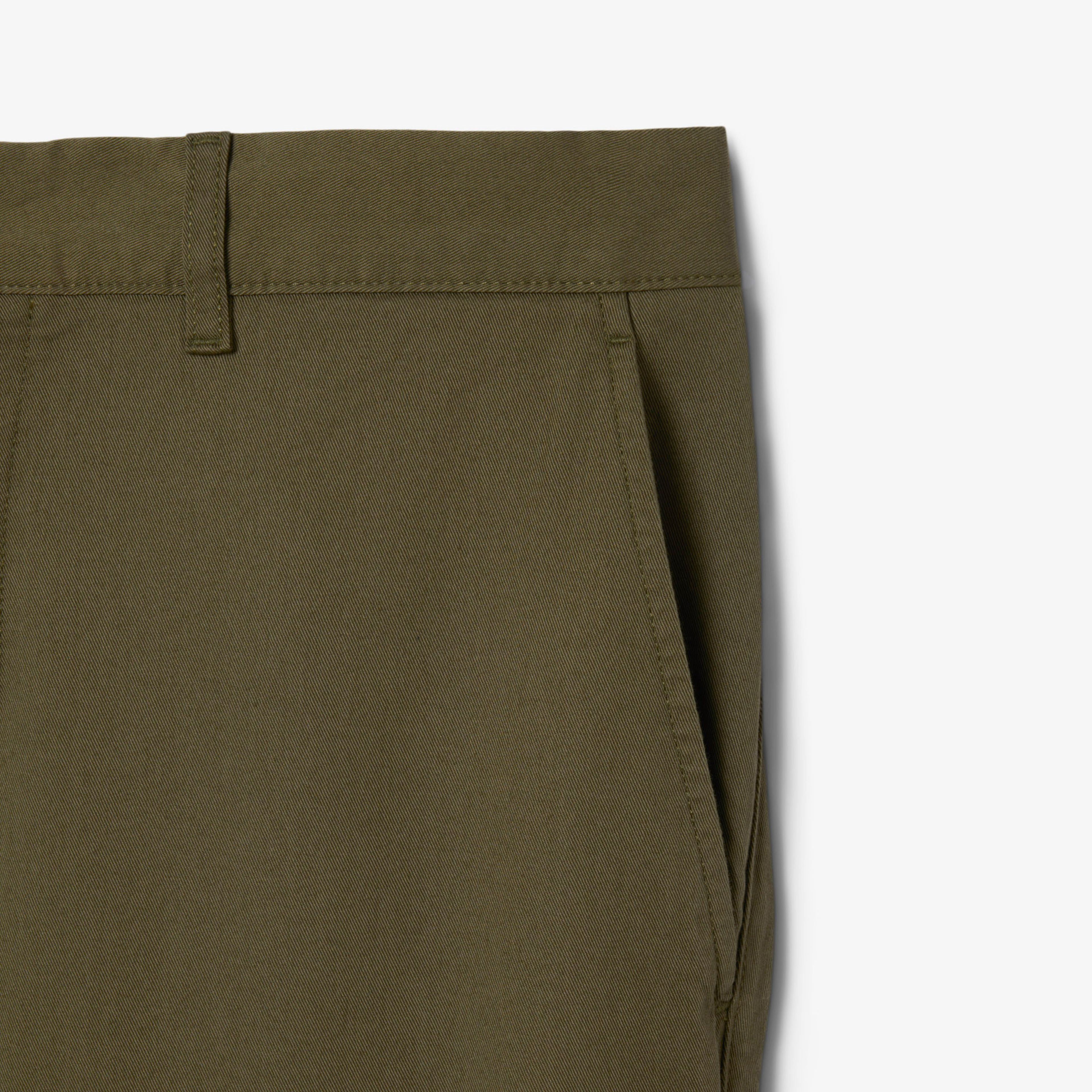 Erkek Slim Fit Haki Chino Pantolon