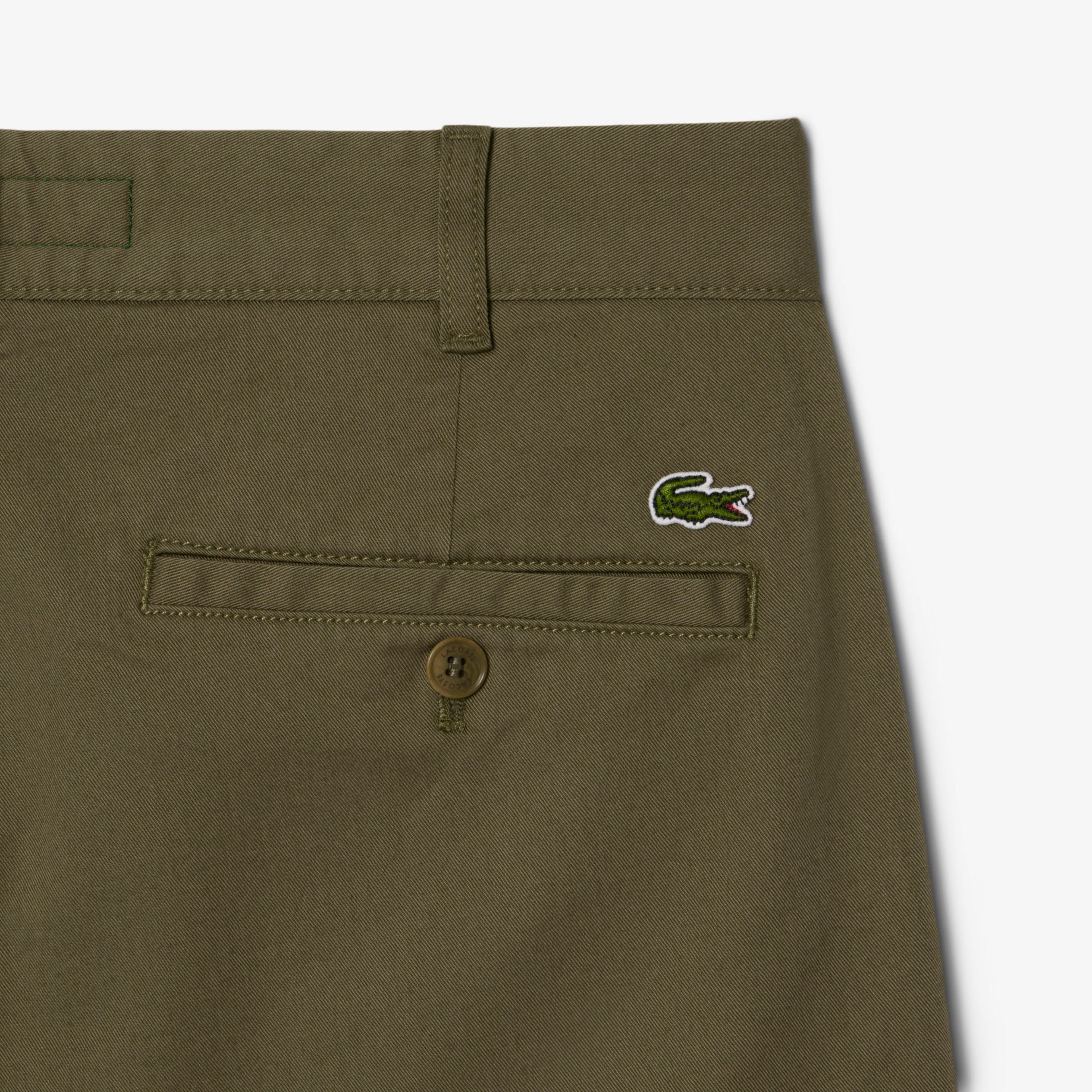 Erkek Slim Fit Haki Chino Pantolon