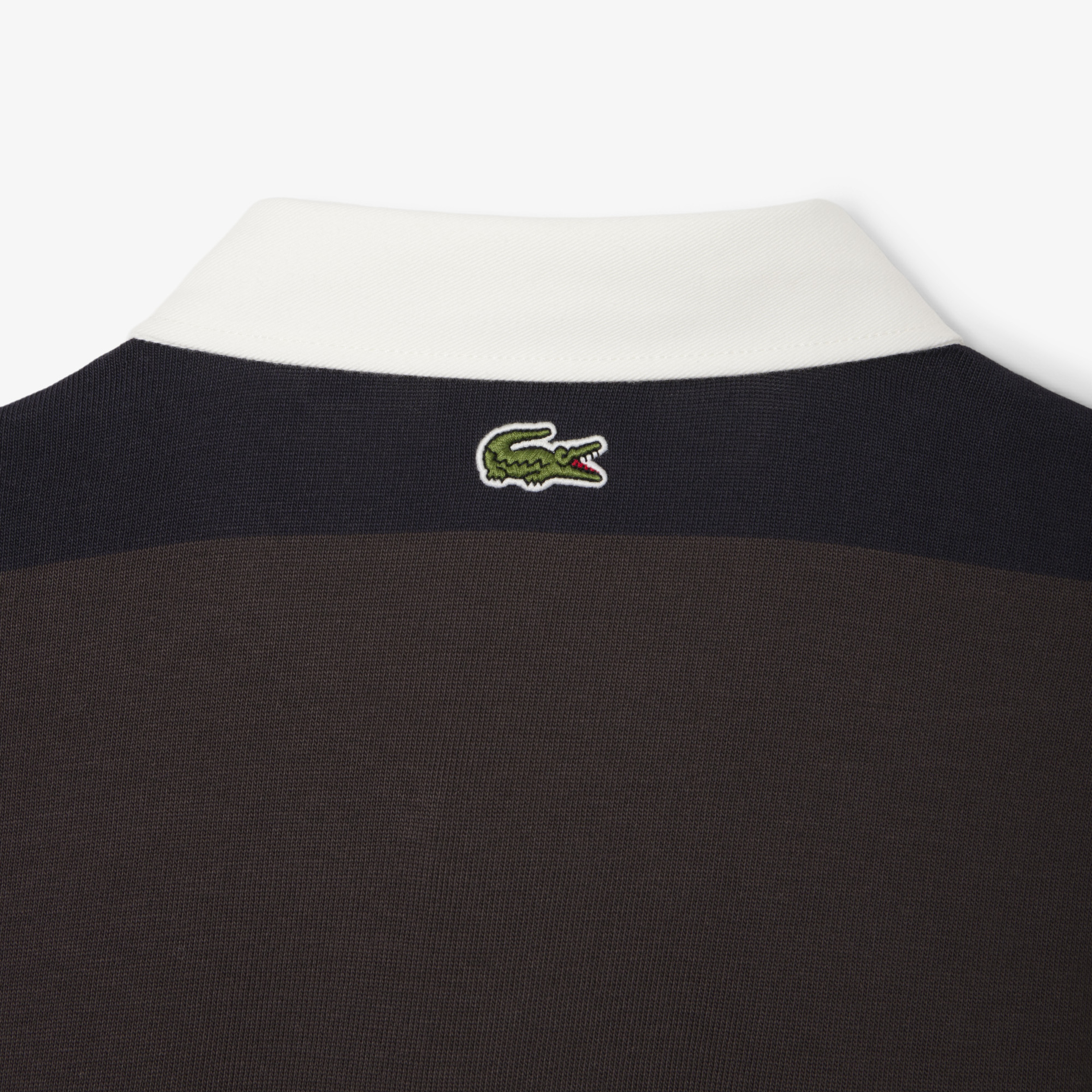Lacoste Erkek Relaxed Fit Çizgili Koyu Mavi Rugby Polo