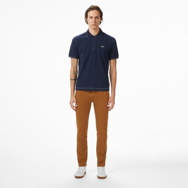 Lacoste Erkek Slim Fit Açık Kahverengi Jean