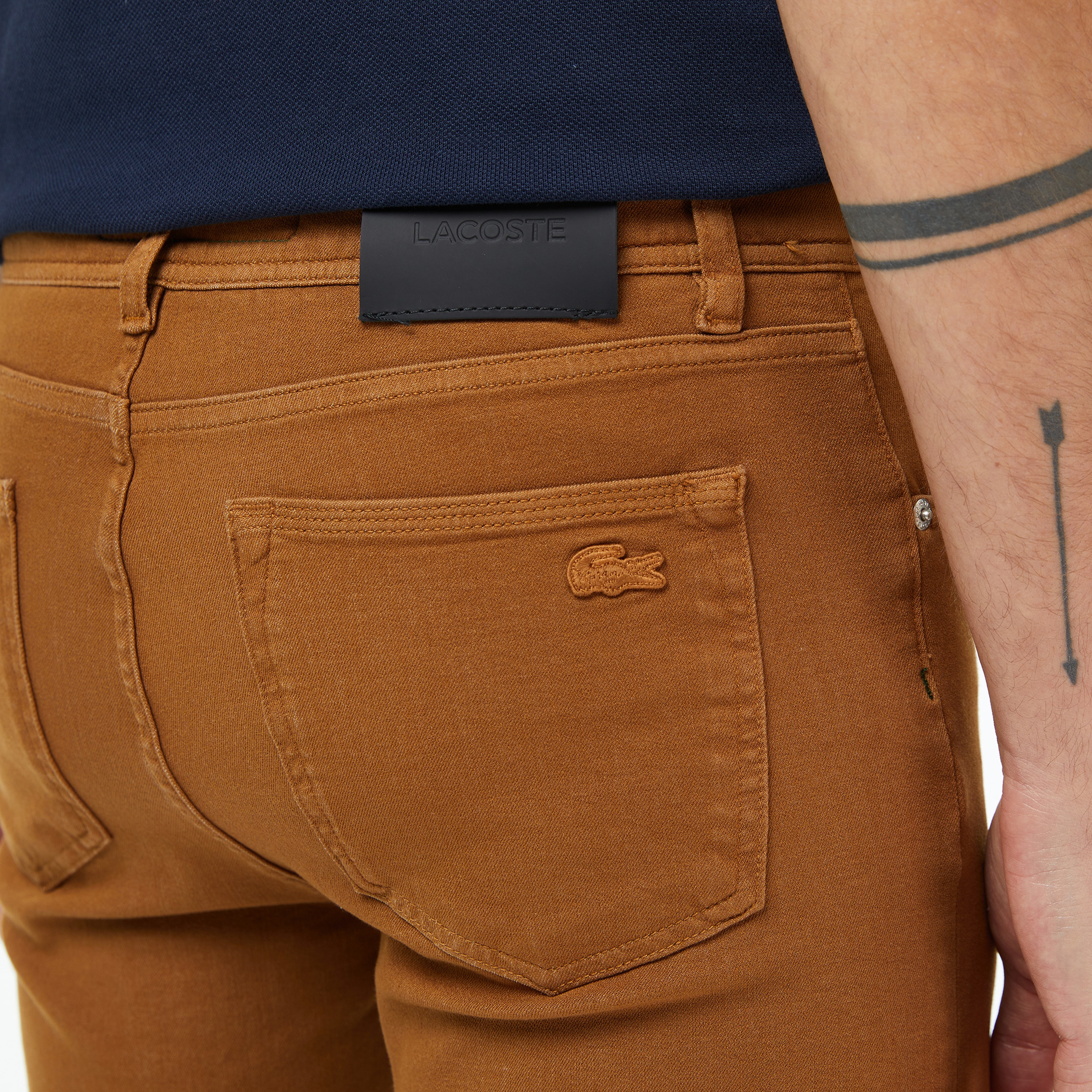 Lacoste Erkek Slim Fit Açık Kahverengi Pantolon