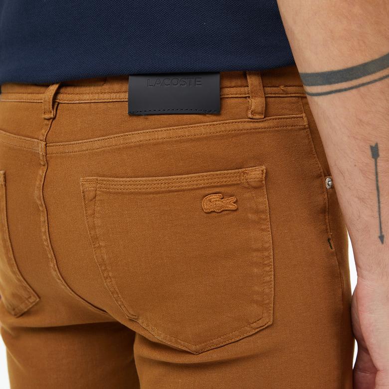 Lacoste Erkek Slim Fit Açık Kahverengi Jean