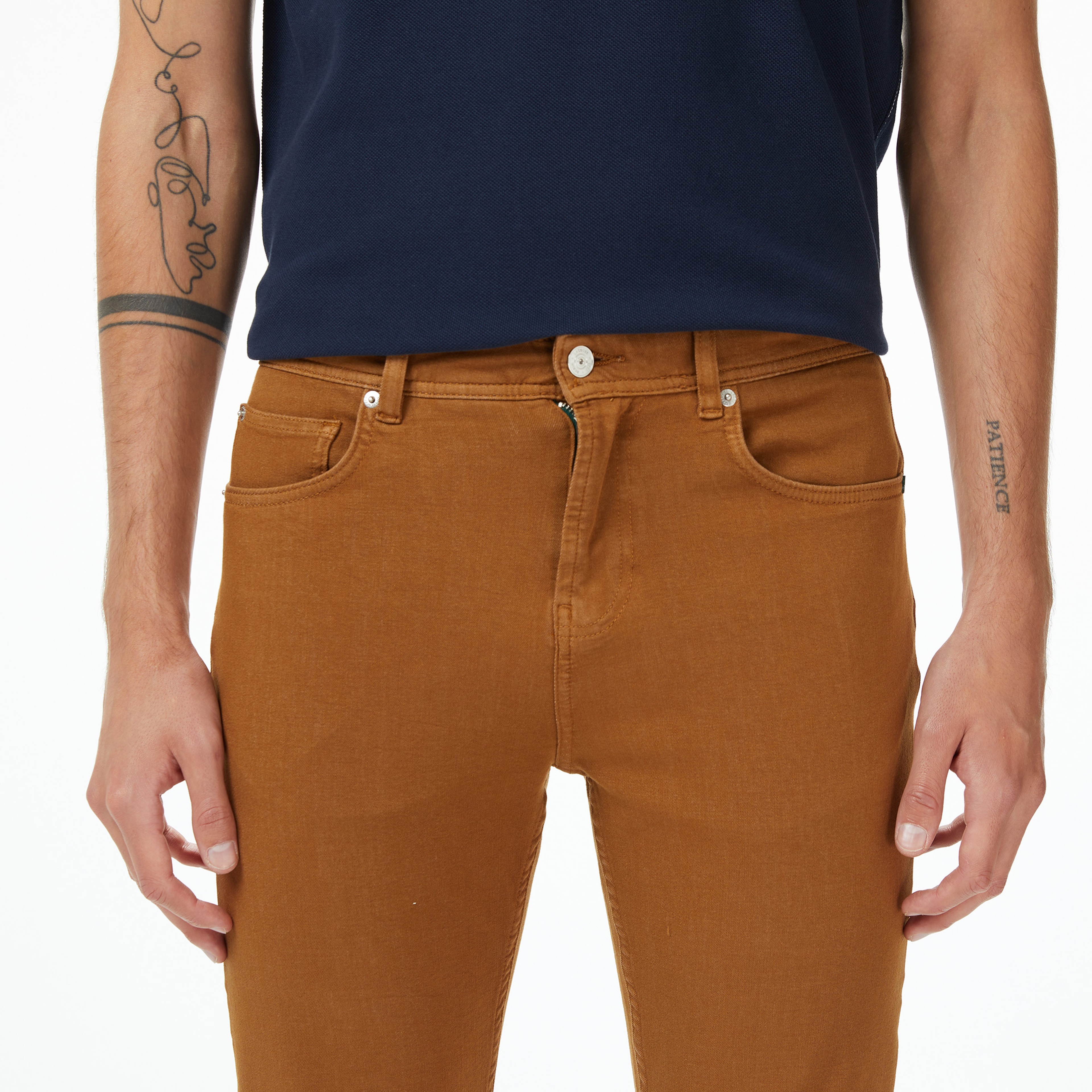 Lacoste Erkek Slim Fit Açık Kahverengi Pantolon