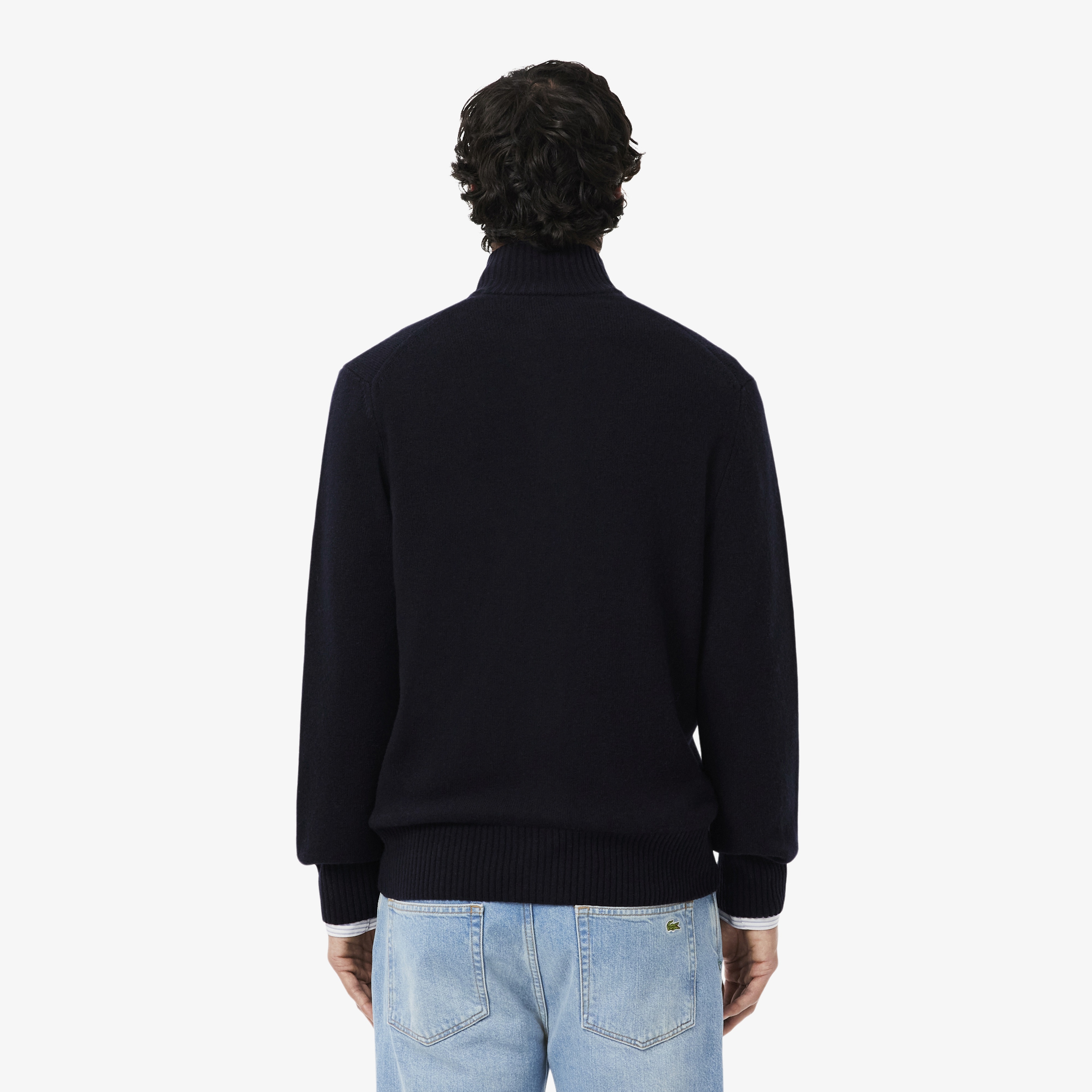 Carded Wool Zipped Sweater