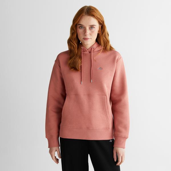 GANT Kadın Pembe Relaxed Fit Kapüşonlu Sweatshirt
