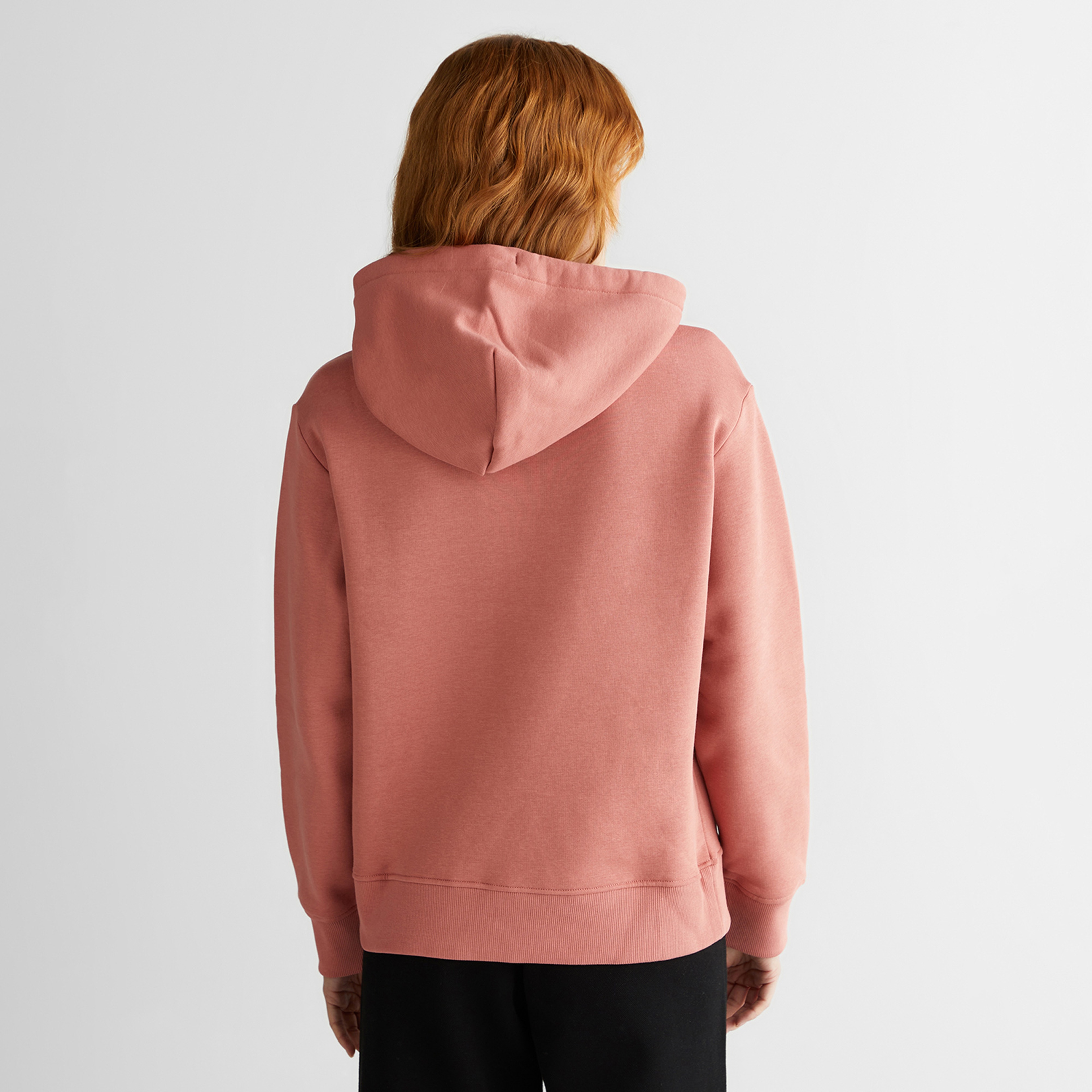GANT Kadın Pembe Relaxed Fit Kapüşonlu Sweatshirt