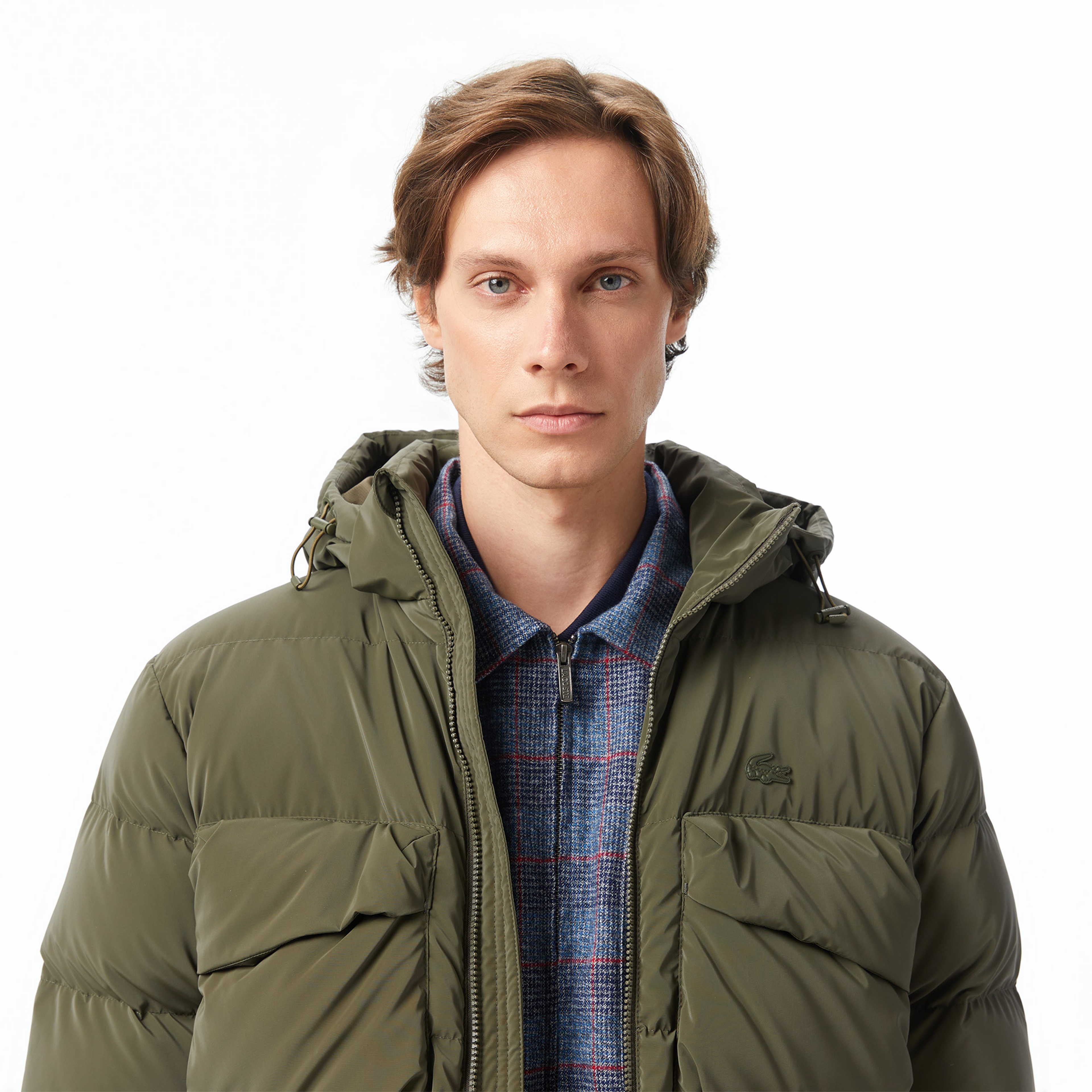 Lacoste Erkek Kapüşonlu Haki Mont