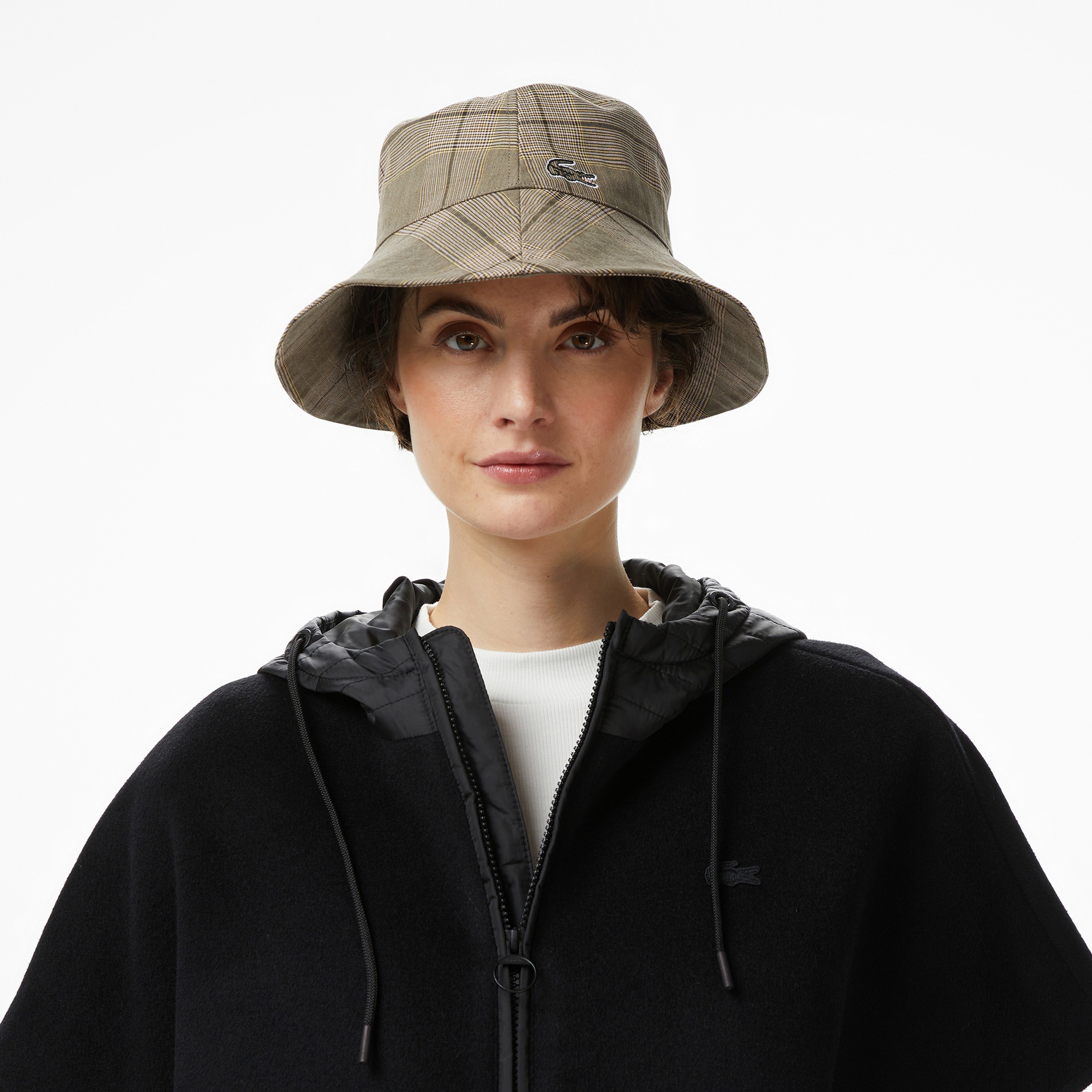 Lacoste Kadın Kapüşonlu Siyah Mont