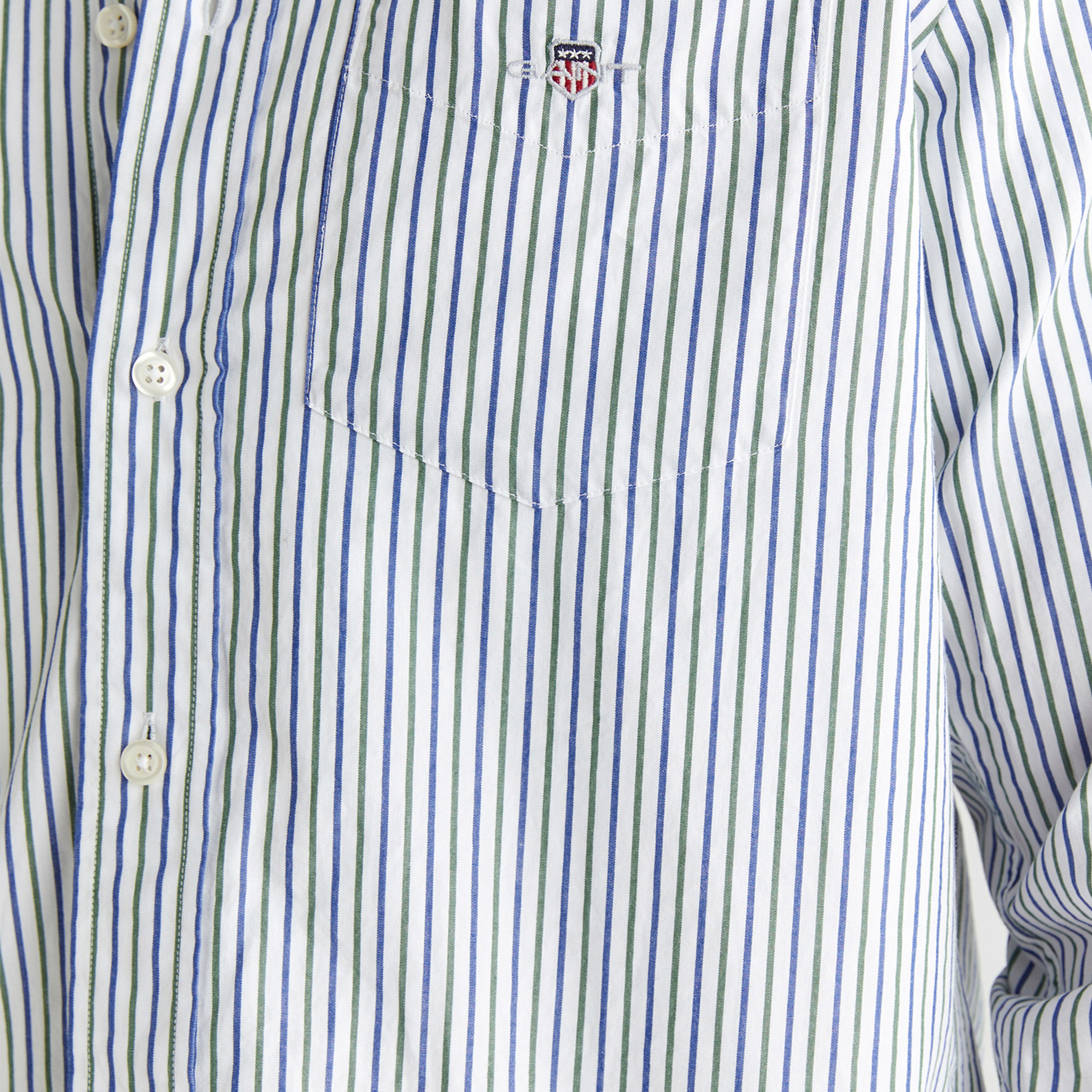 GANT Erkek Yeşil Regular Fit Düğmeli Gömlek