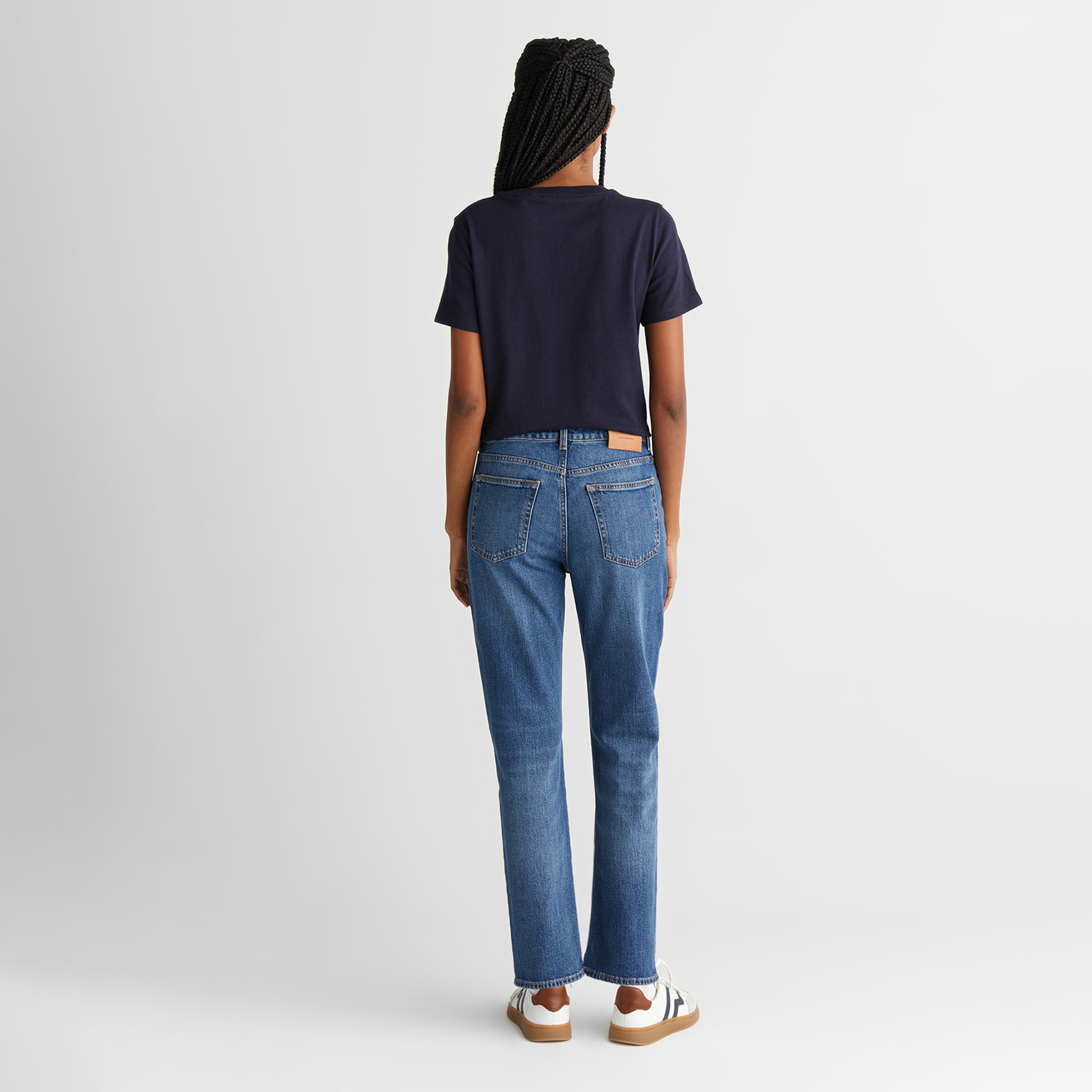 GANT Kadın Mavi Straight Fit Jean Pantolon