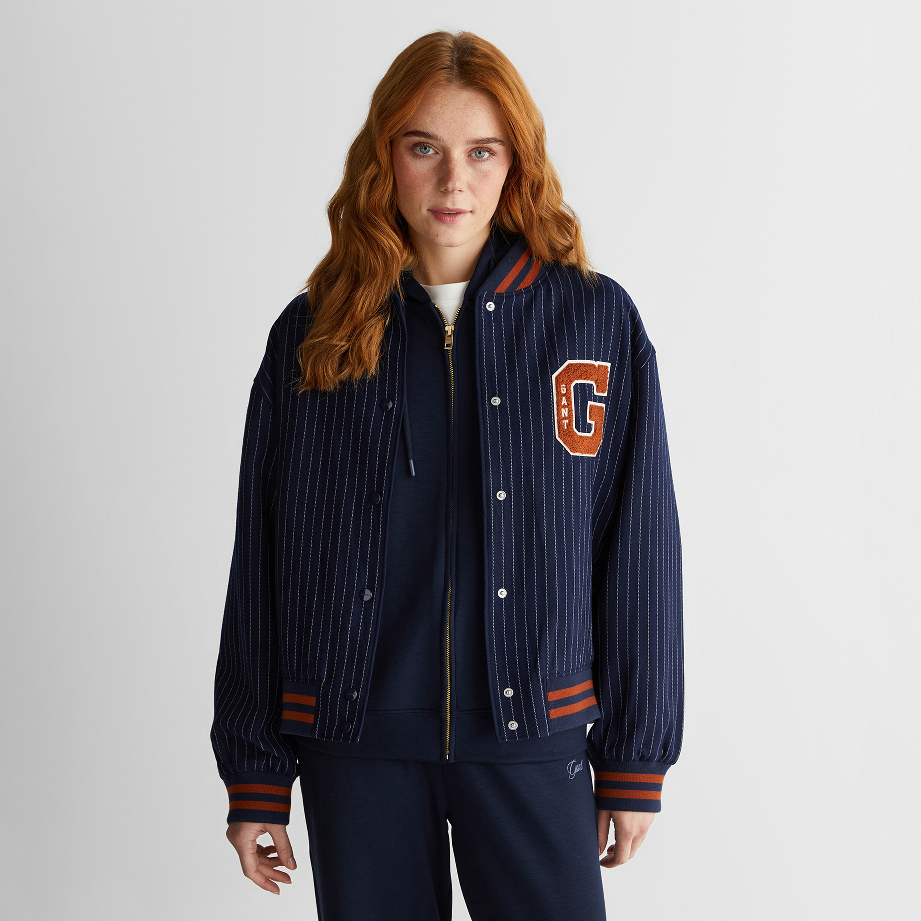 GANT Kadın Lacivert Standart Fit Mont