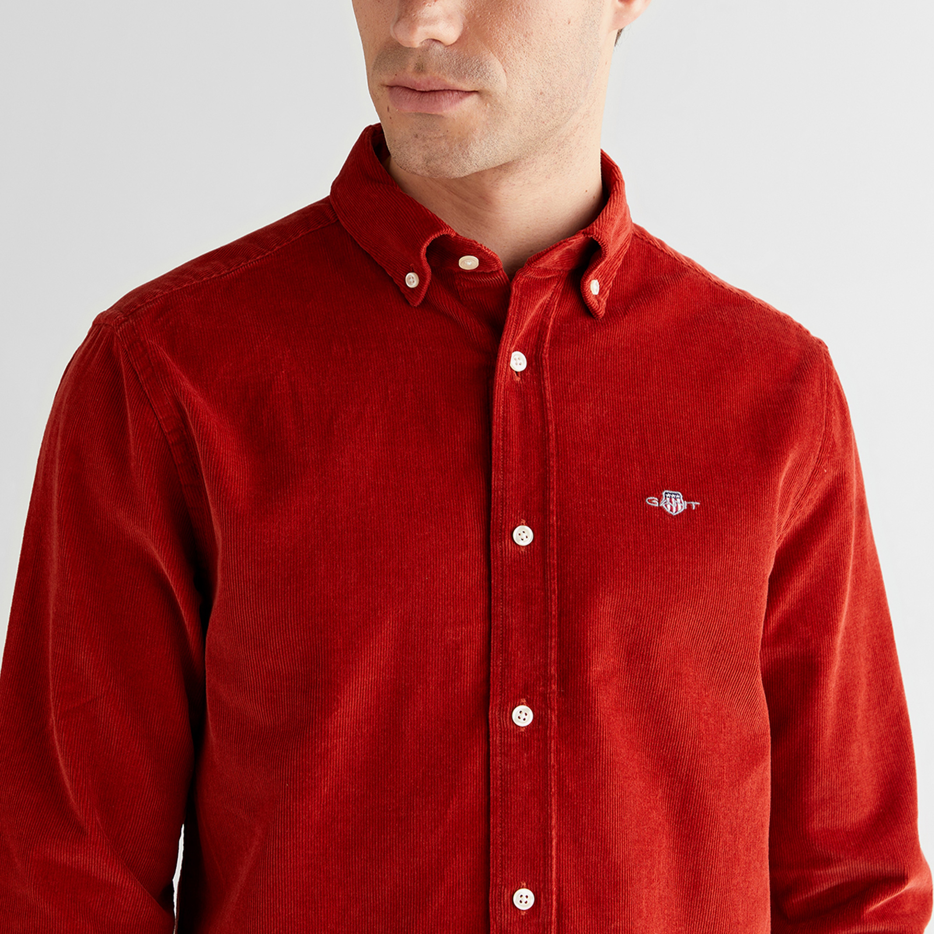 GANT Erkek Kırmızı Regular Fit Düğmeli Gömlek