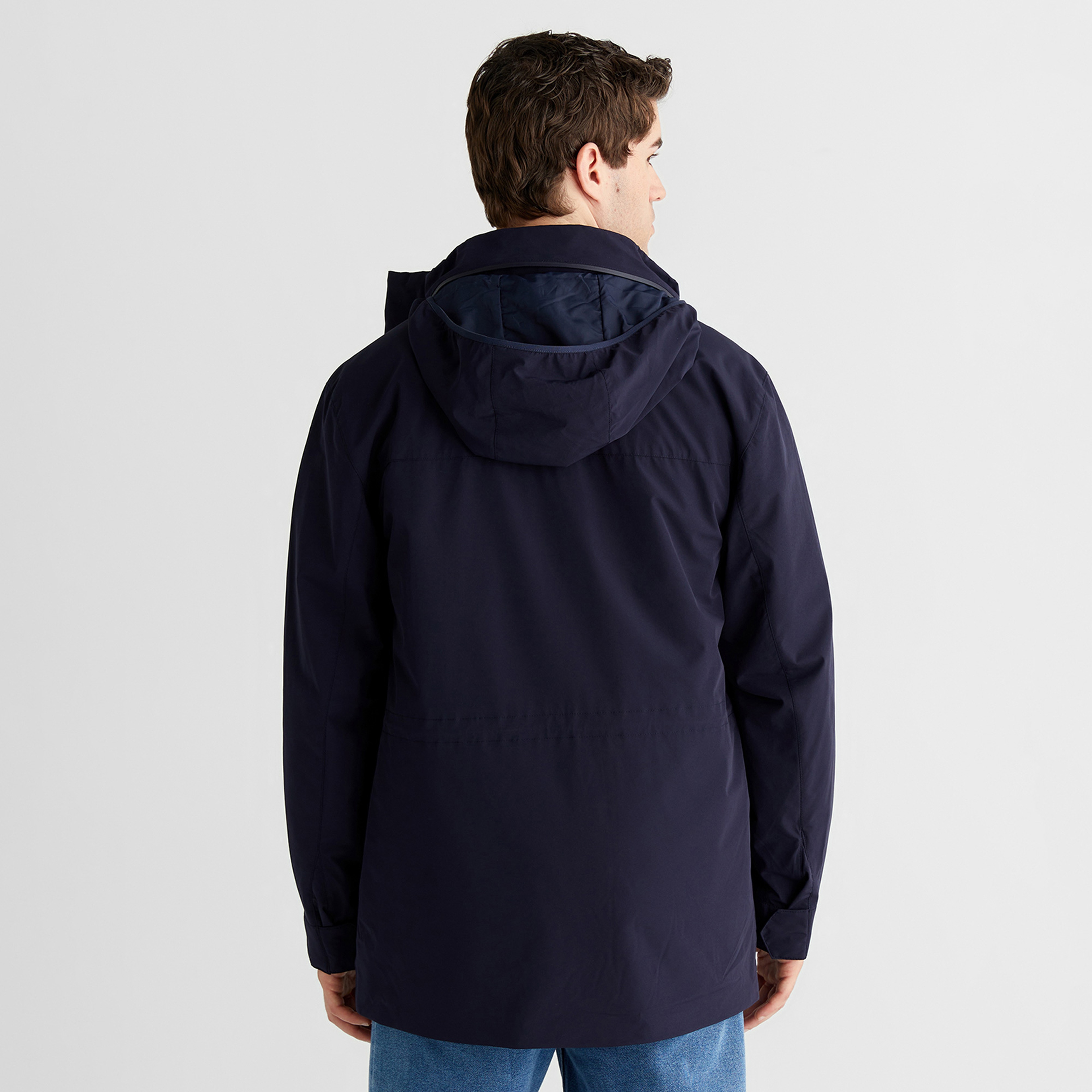 GANT Erkek Lacivert Regular Fit Mont