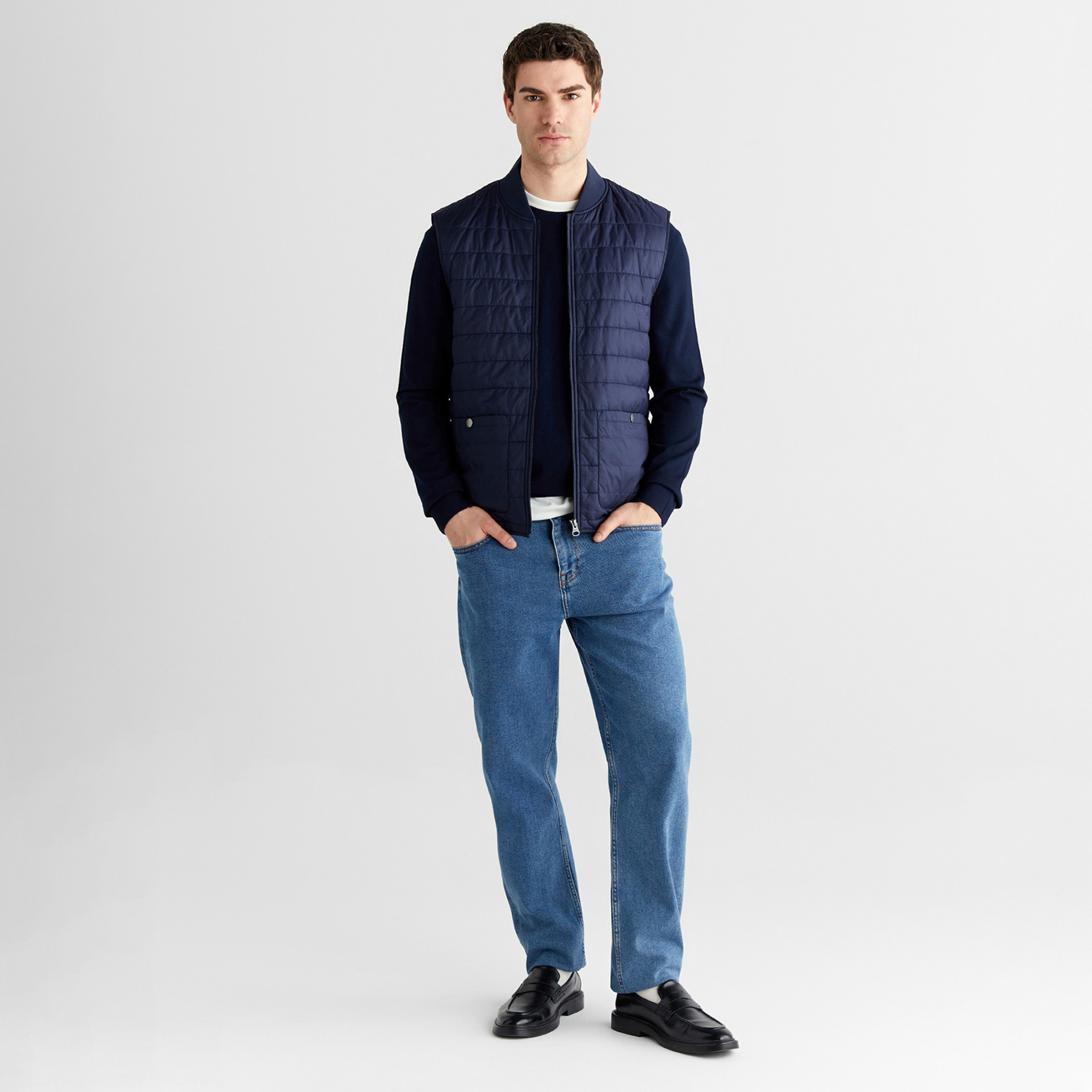 GANT Erkek Lacivert Regular Fit Mont
