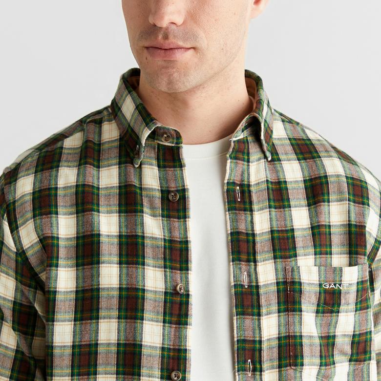 GANT Erkek Krem Regular Fit Düğmeli Gömlek