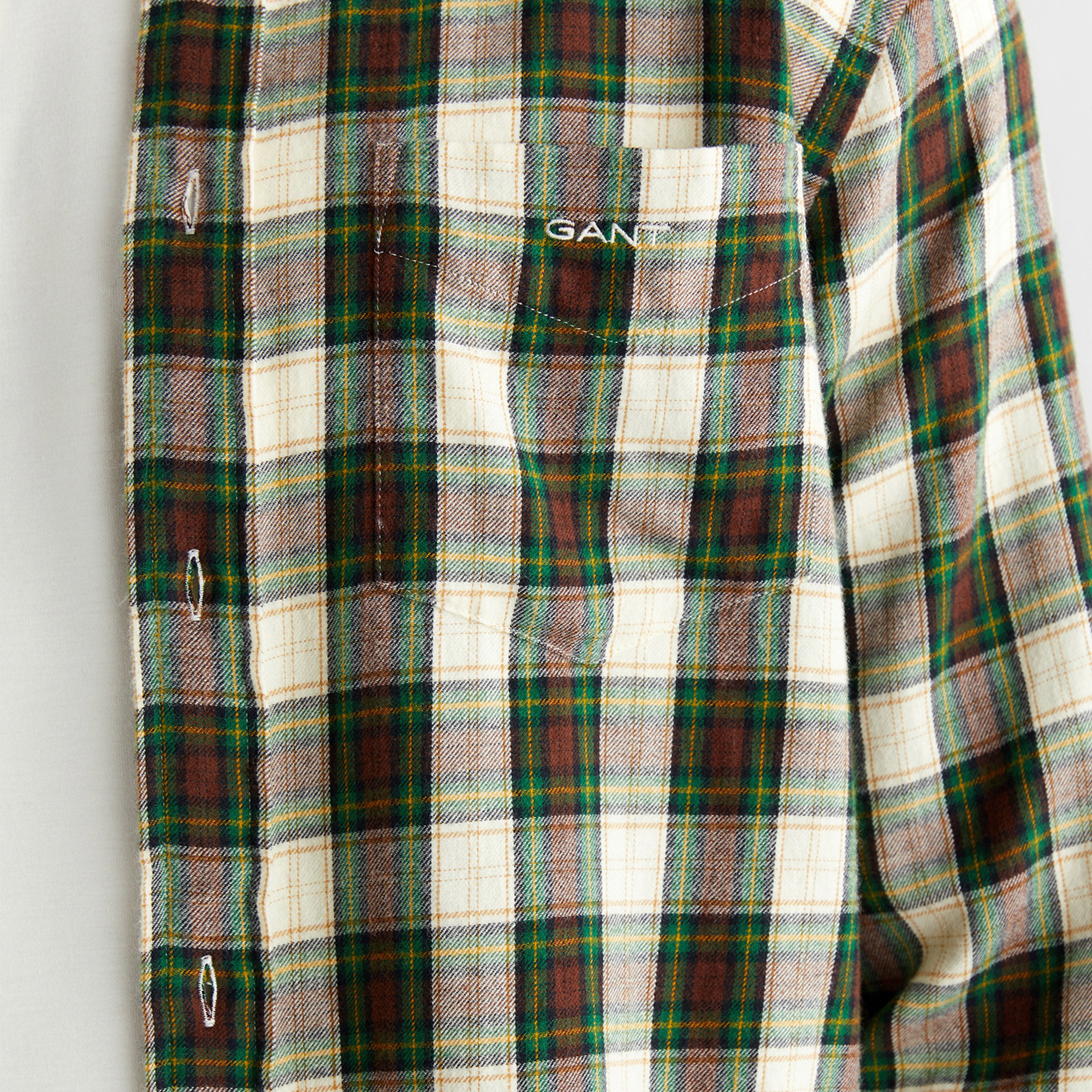 GANT Erkek Krem Regular Fit Düğmeli Gömlek