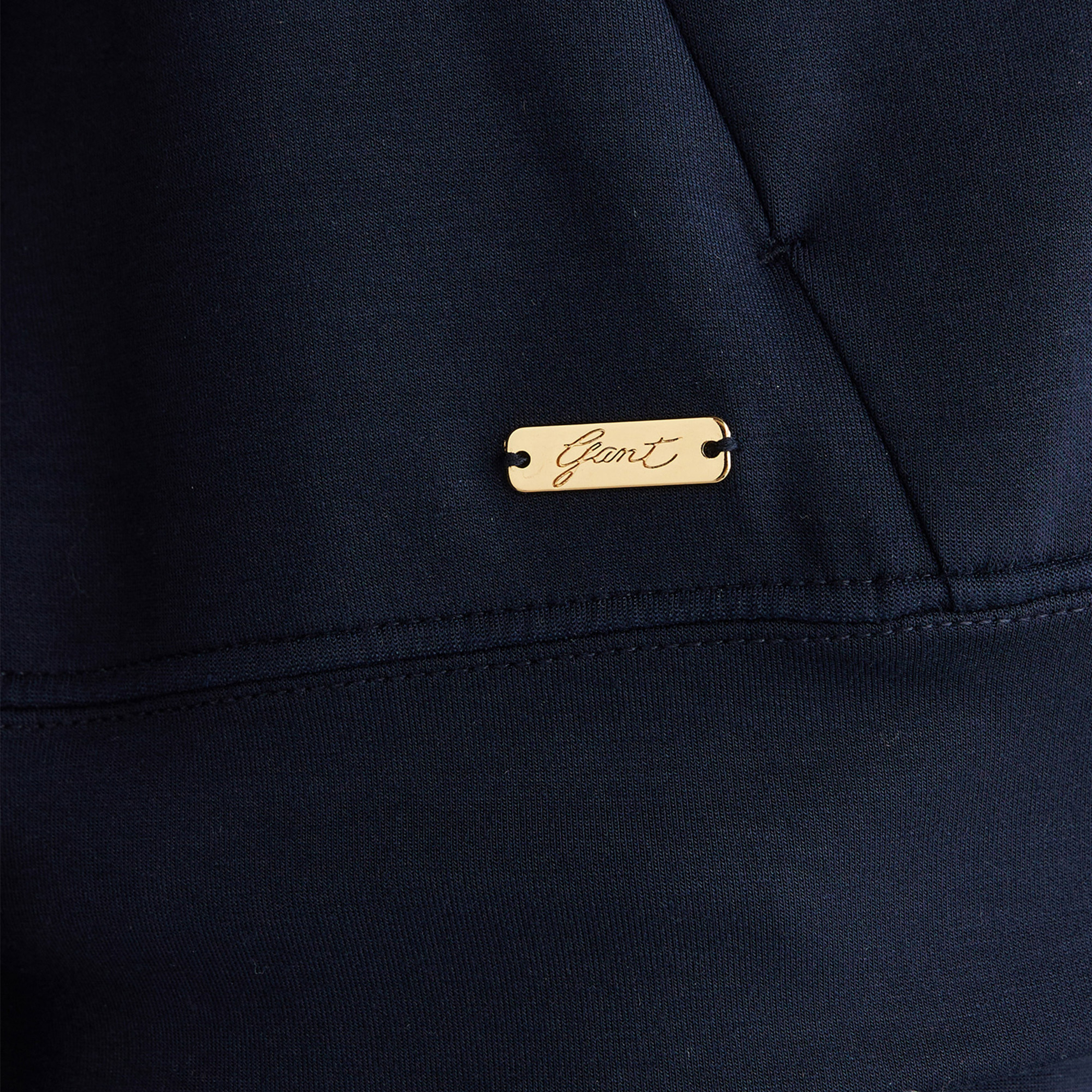 GANT Kadın Lacivert Standart Fit Kapüşonlu Sweatshirt