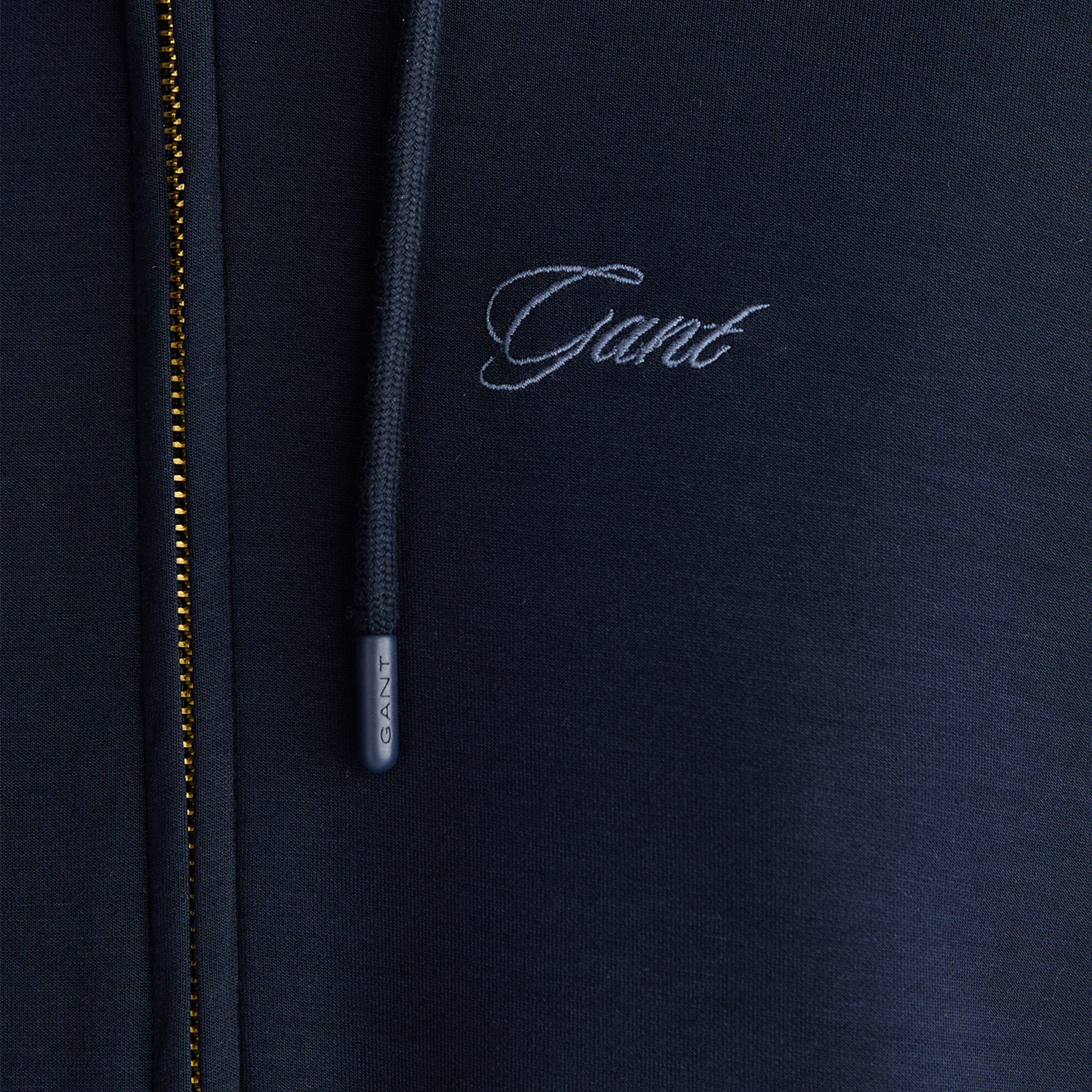 GANT Kadın Lacivert Standart Fit Kapüşonlu Sweatshirt