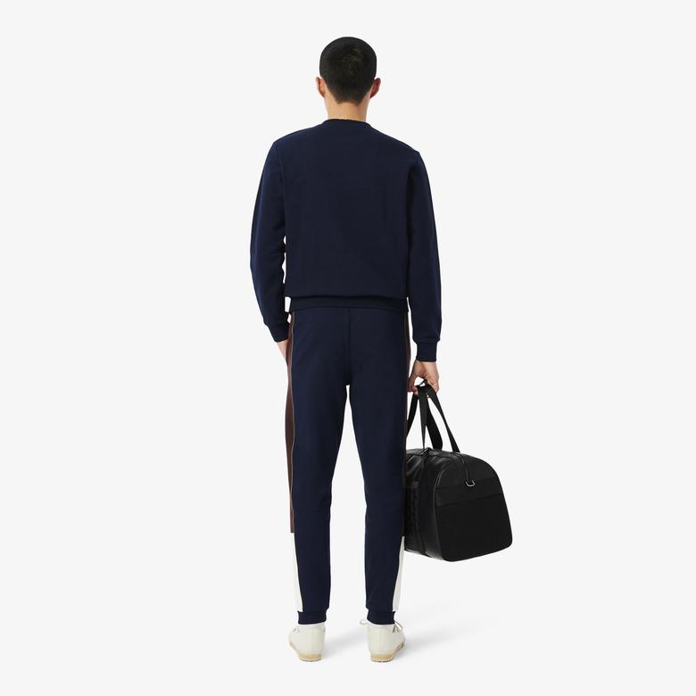 Lacoste Erkek Tapered Fit Renk Bloklu Lacivert Eşofman Altı