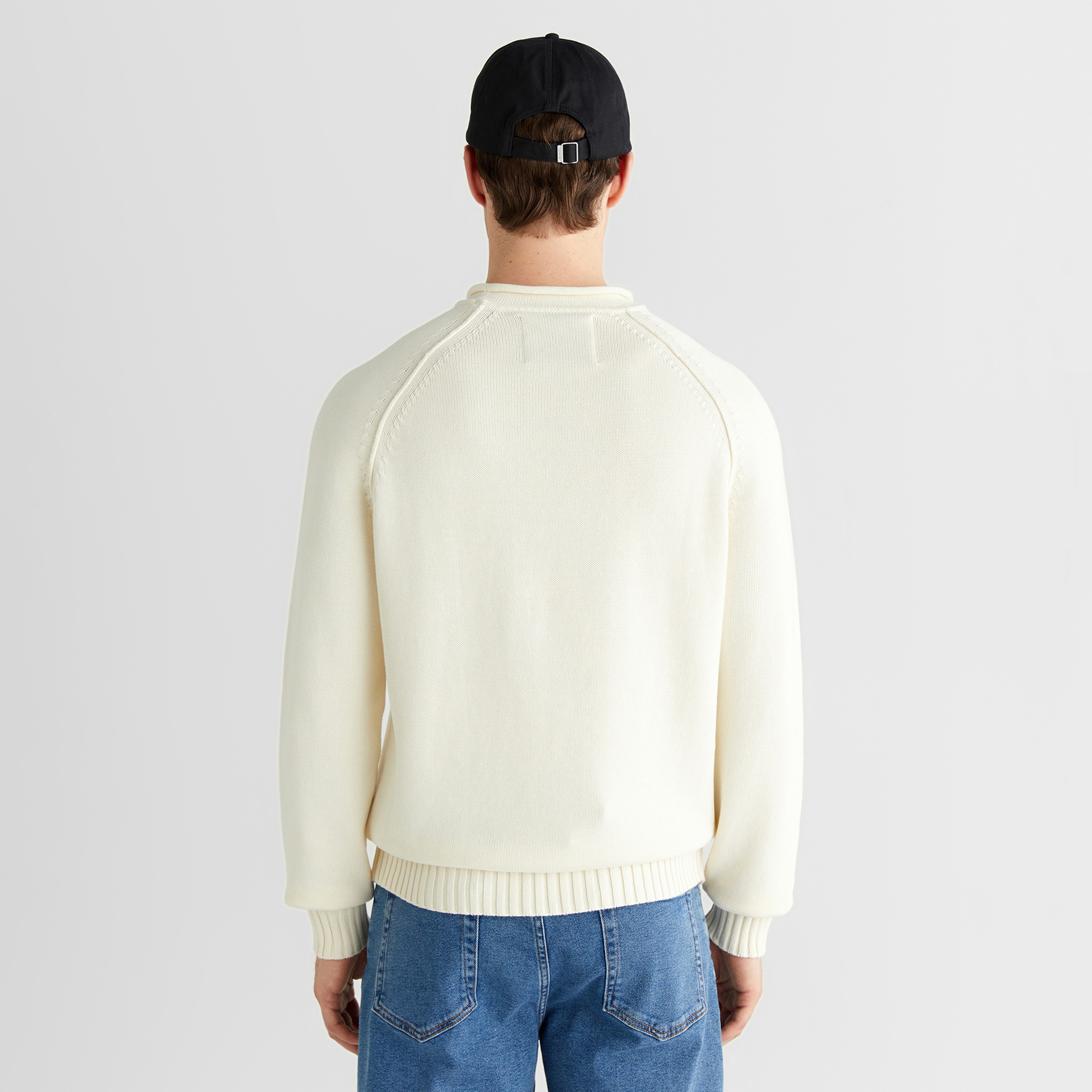 GANT Erkek Krem Regular Fit Bisiklet Yaka Triko