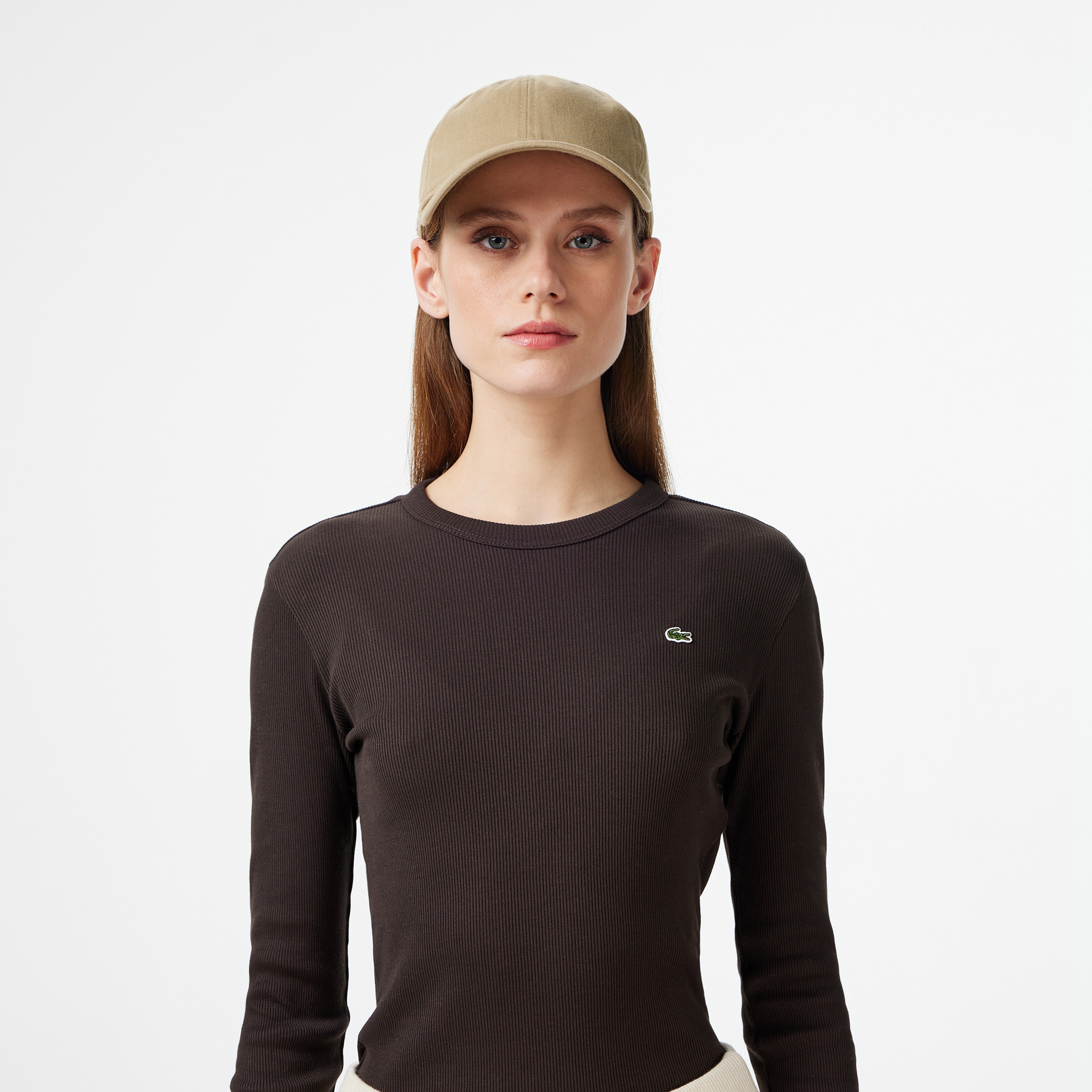 Lacoste Regular Fit Kadın Gri T-Shirt