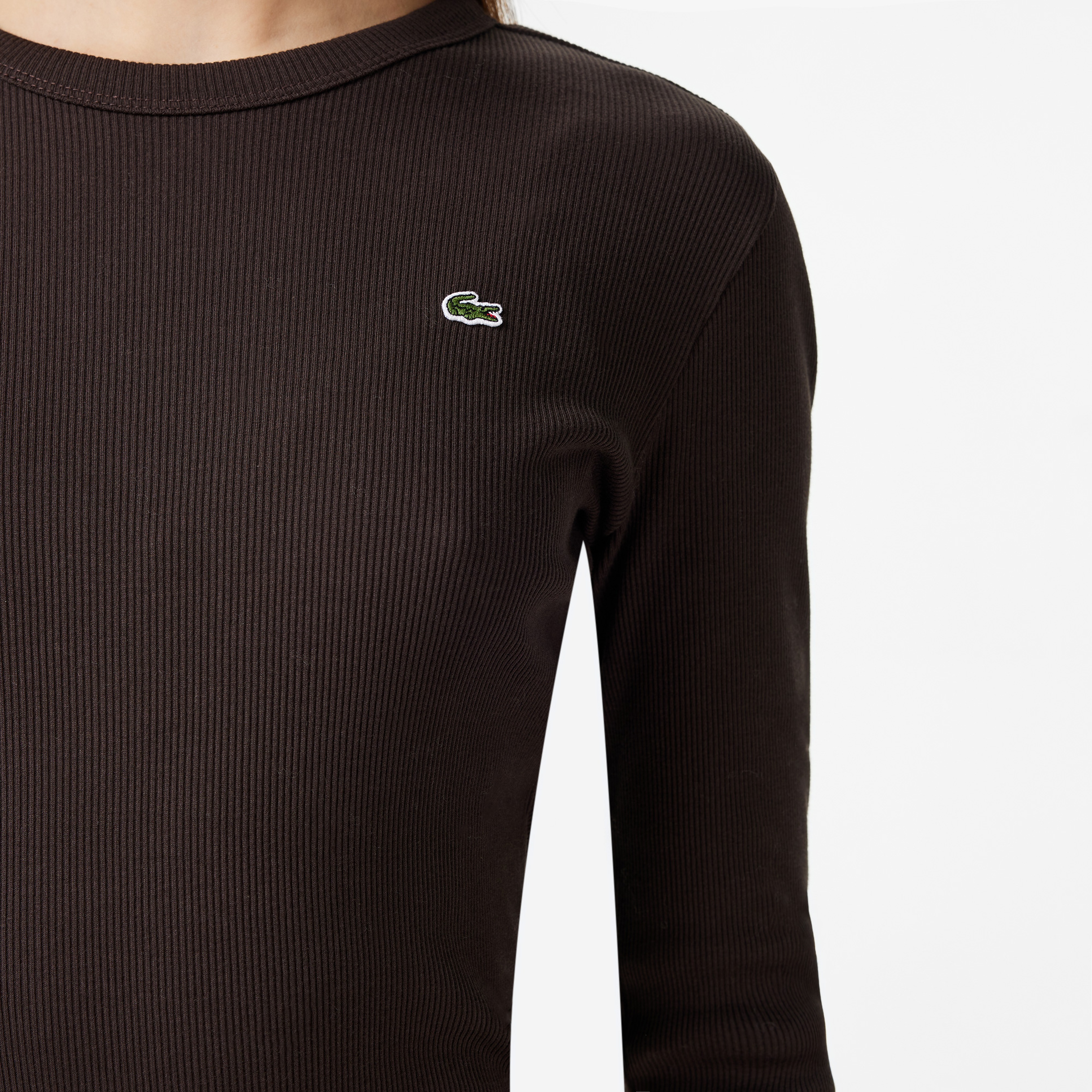 Lacoste Regular Fit Kadın Gri T-Shirt