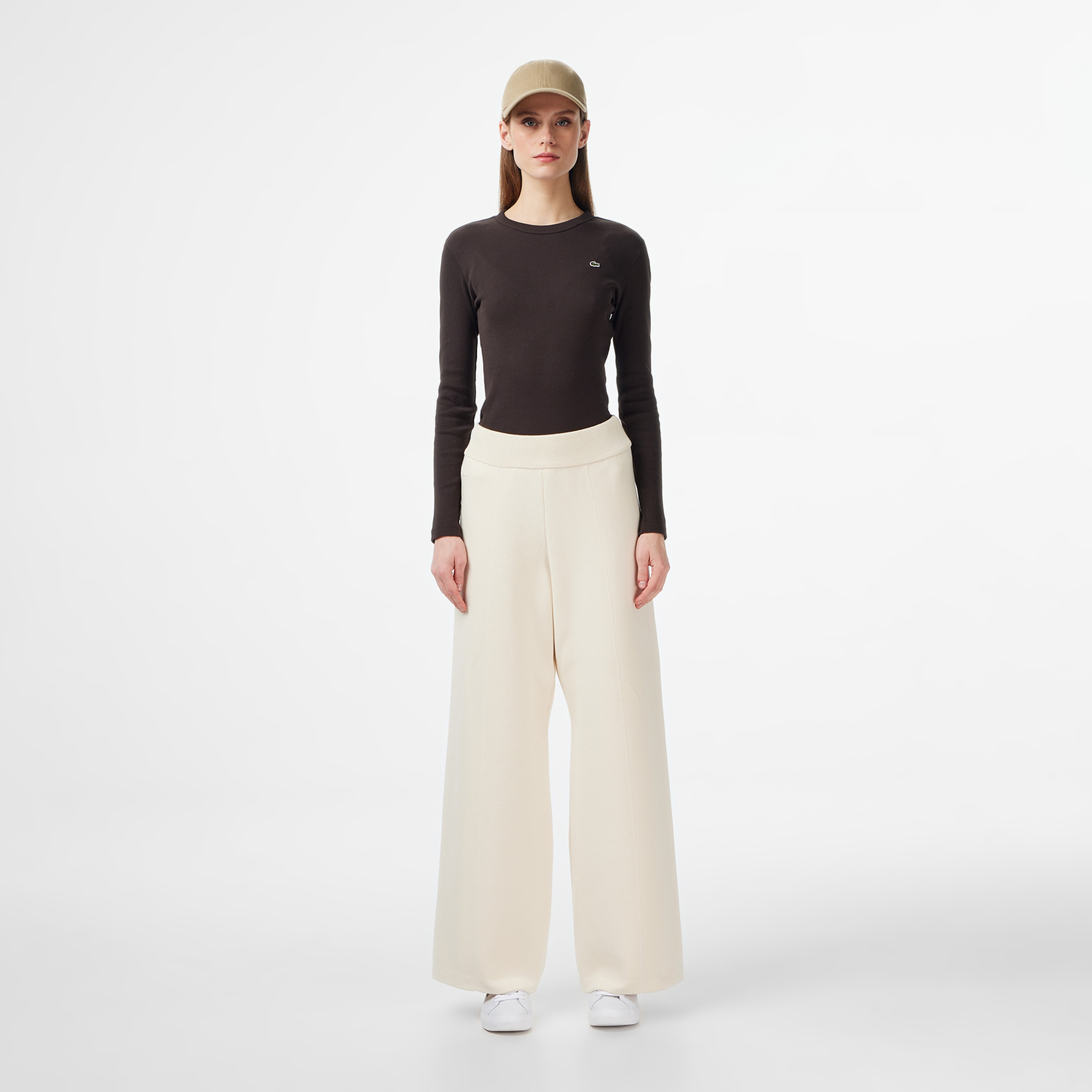 Lacoste Regular Fit Kadın Gri T-Shirt