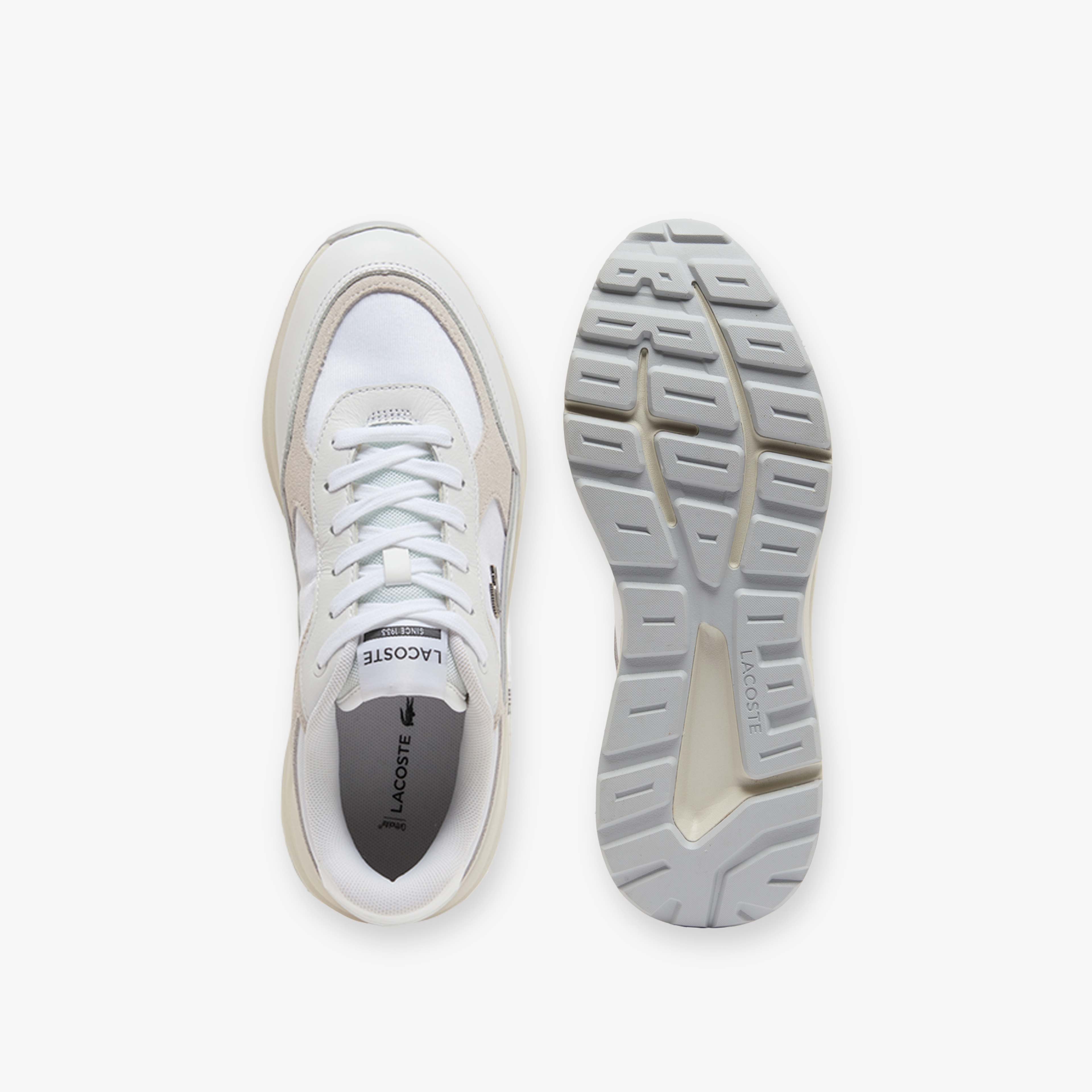 Lacost Run Set Suede Erkek Beyaz Spor Ayakkabı
