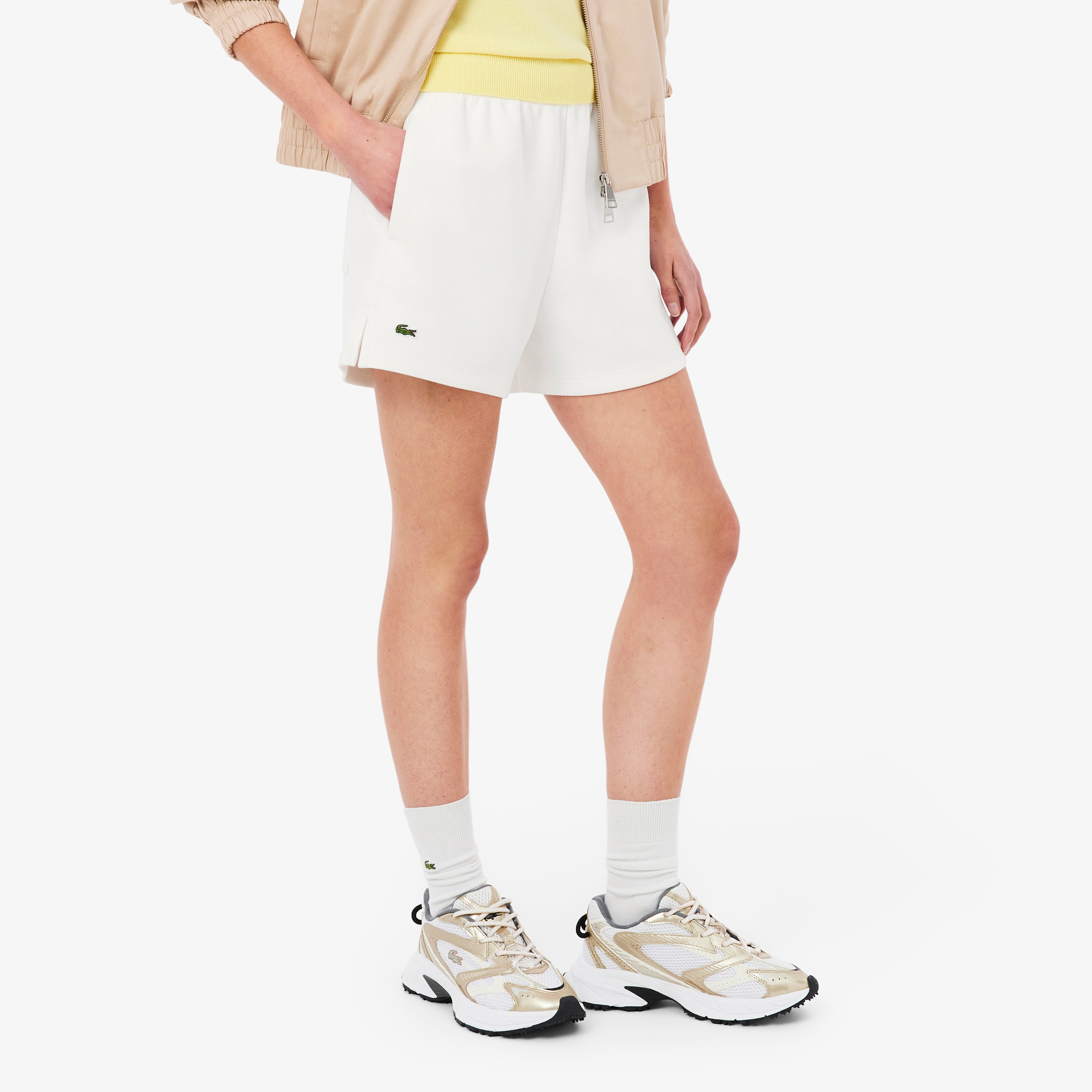 Kadın Relaxed Fit Beyaz Şort