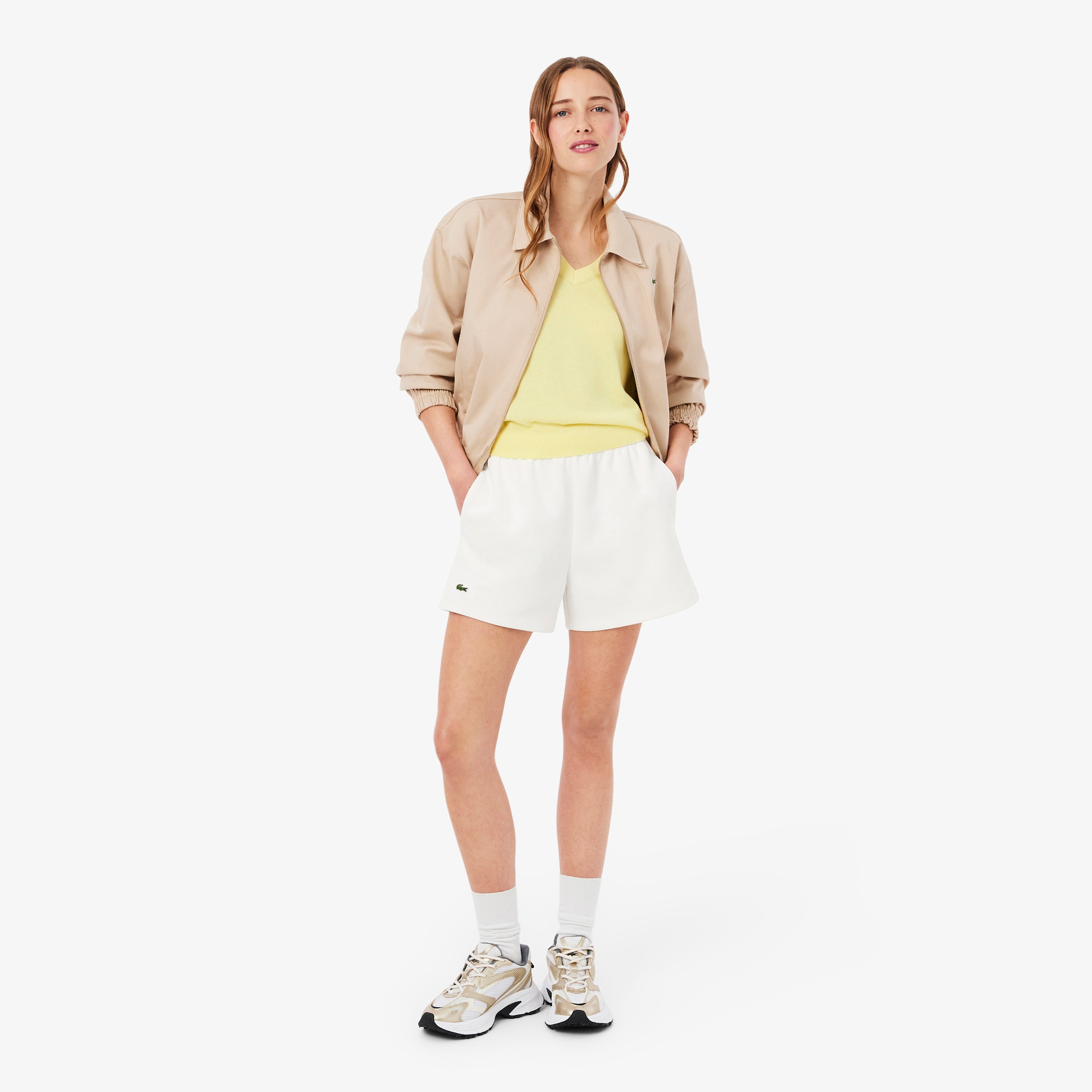 Kadın Relaxed Fit Beyaz Şort