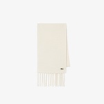 Lacoste Unisex Krem Atkı