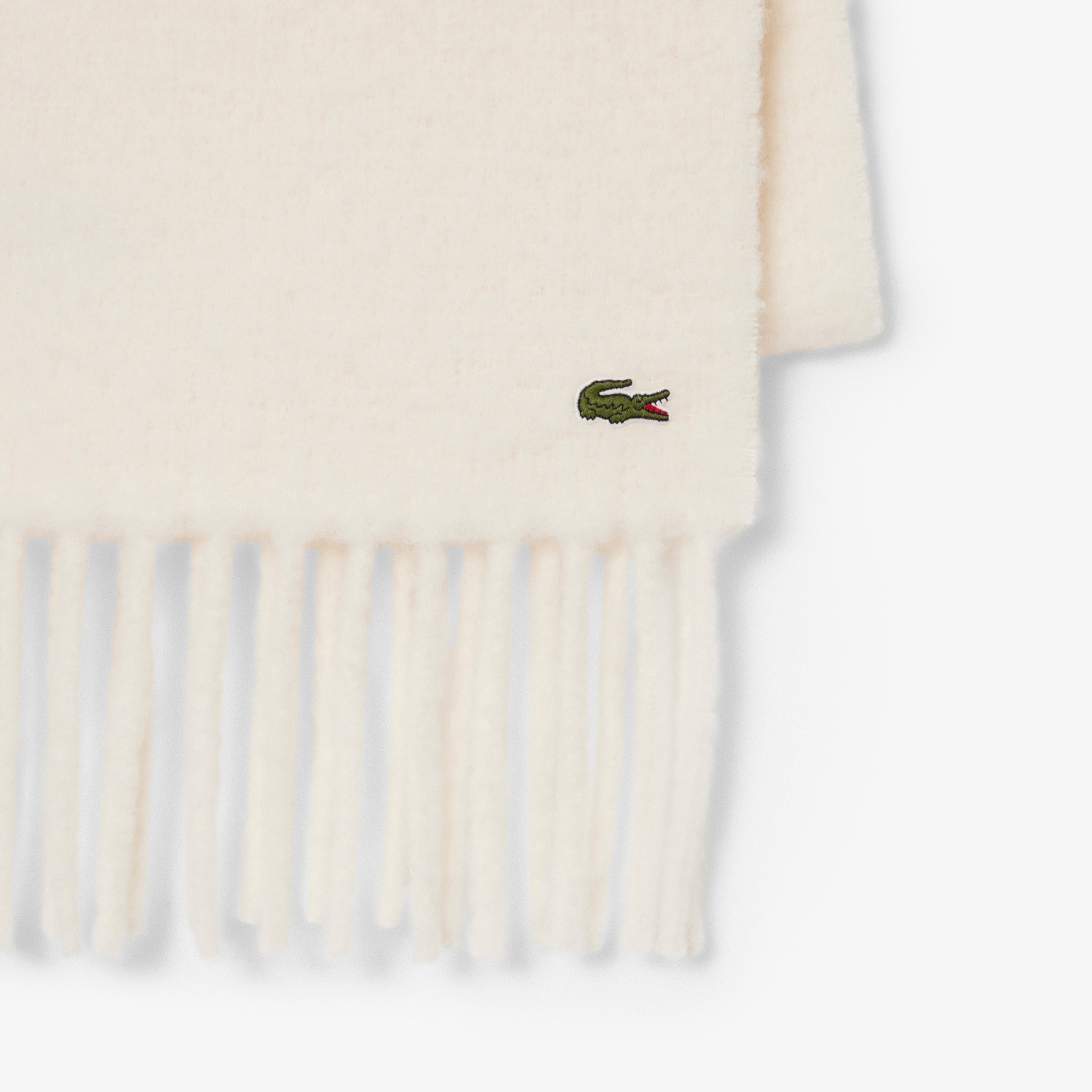 Lacoste Unisex Krem Atkı