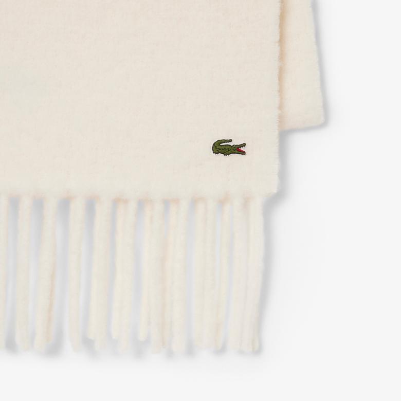 Lacoste Unisex Krem Atkı