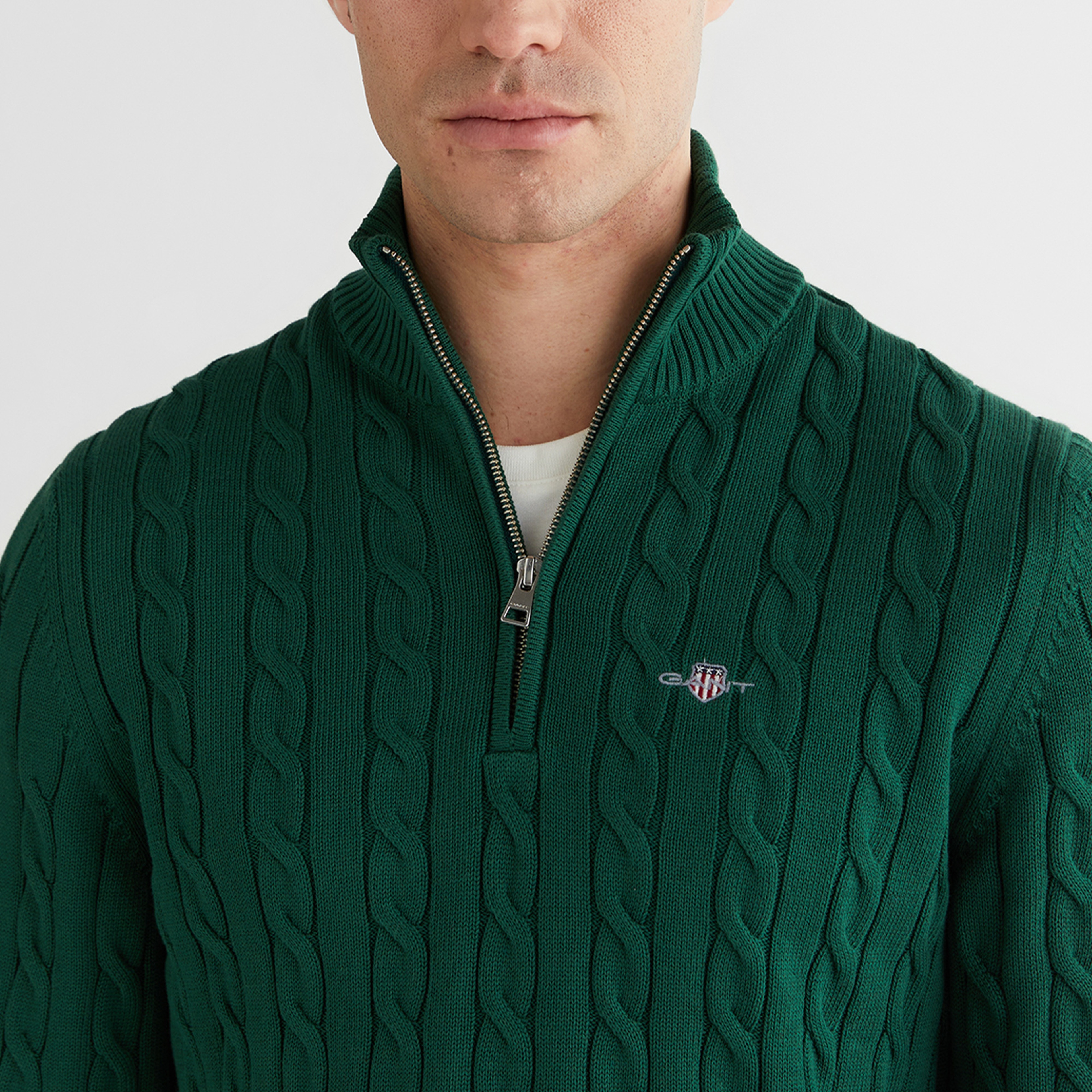 GANT Erkek Yeşil Regular Fit Kazak