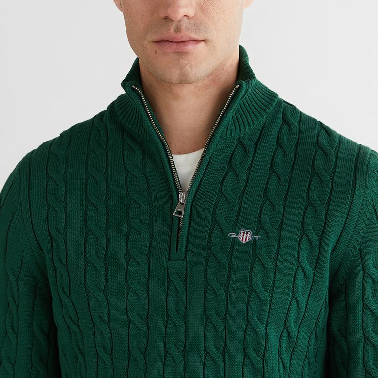 GANT Erkek Yeşil Regular Fit Kazak