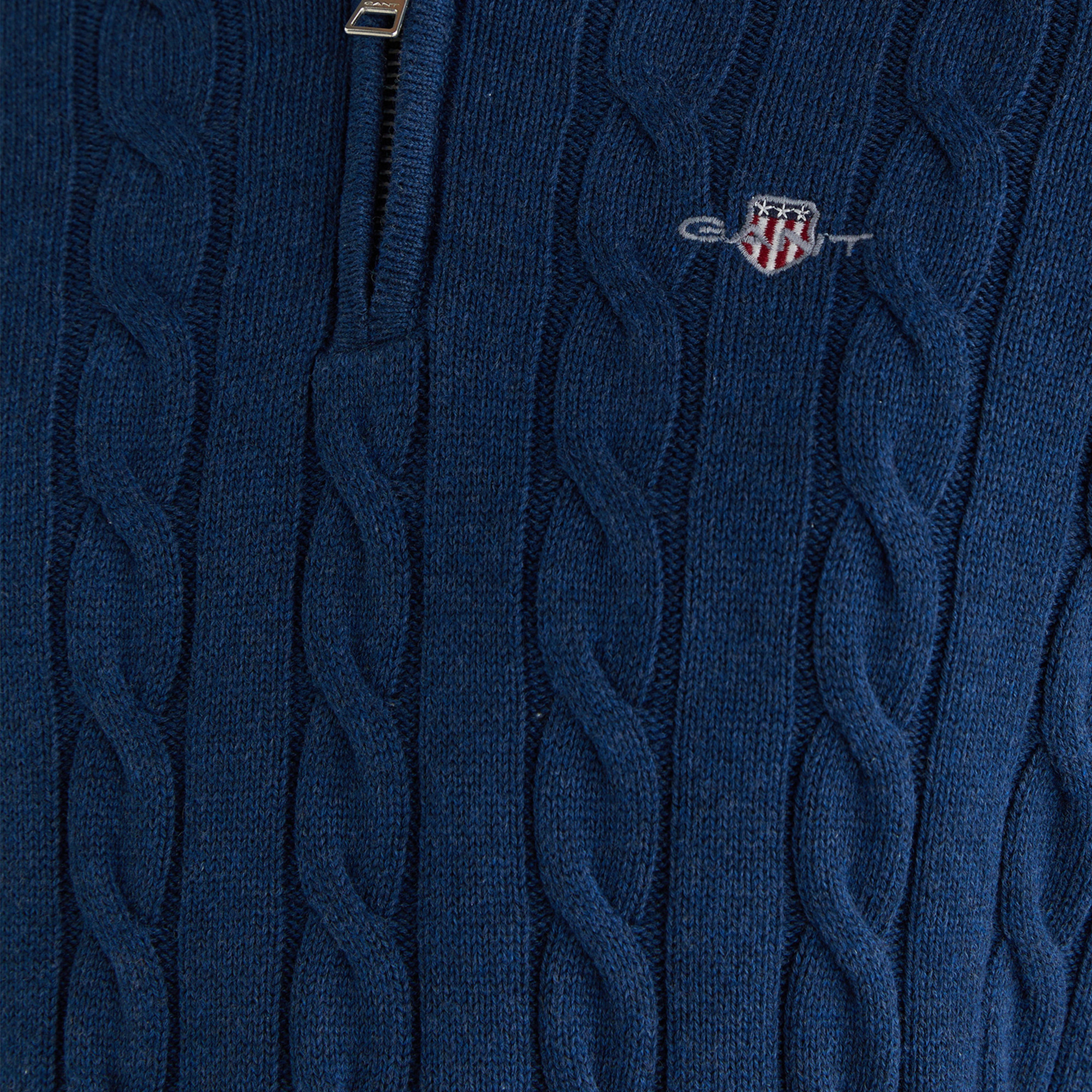 GANT Erkek Mavi Regular Fit Kazak
