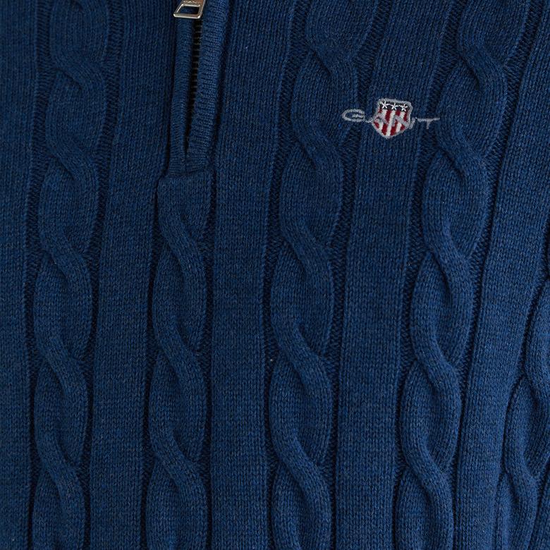 GANT Erkek Mavi Regular Fit Kazak