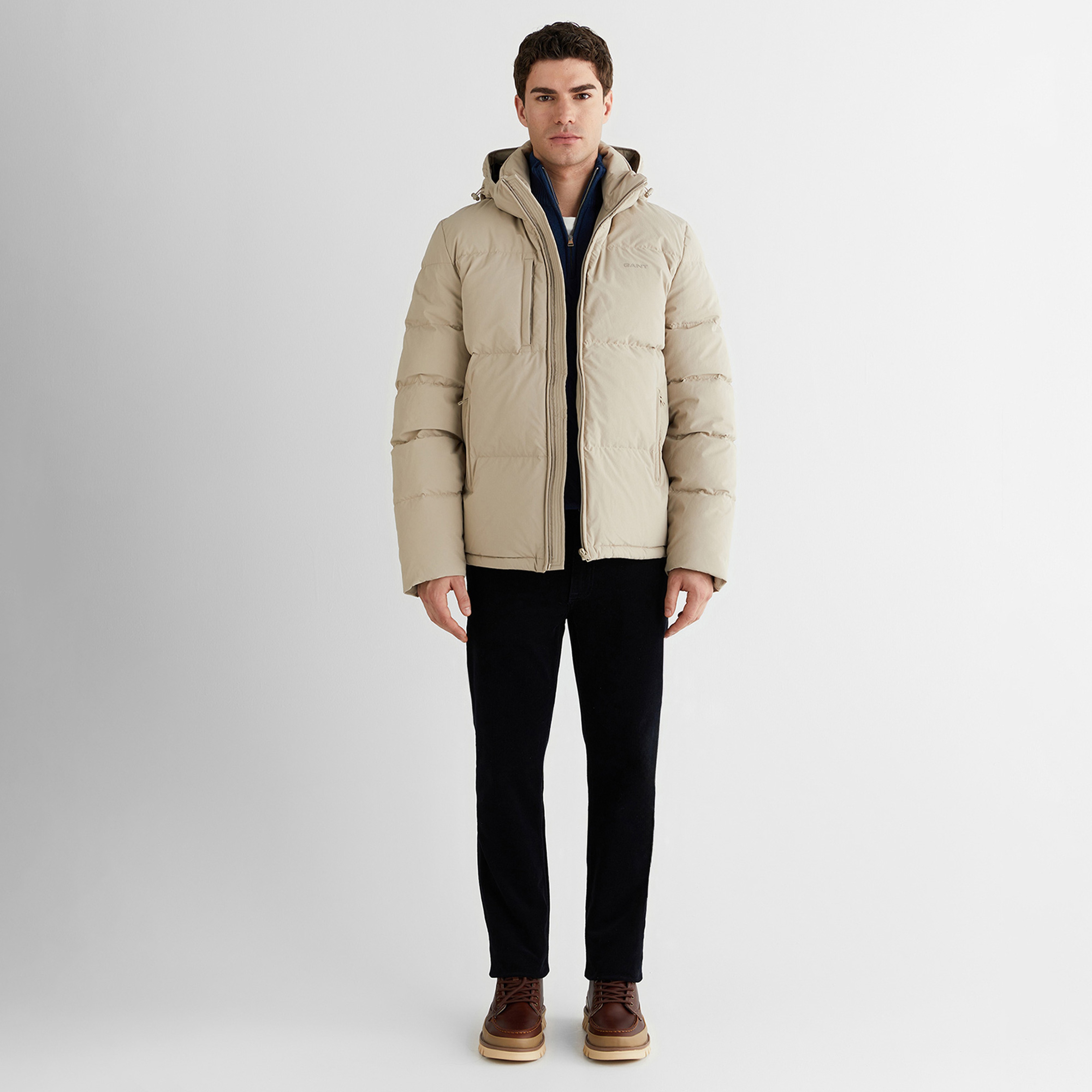 GANT Erkek Bej Regular Fit Fermuarlı Mont