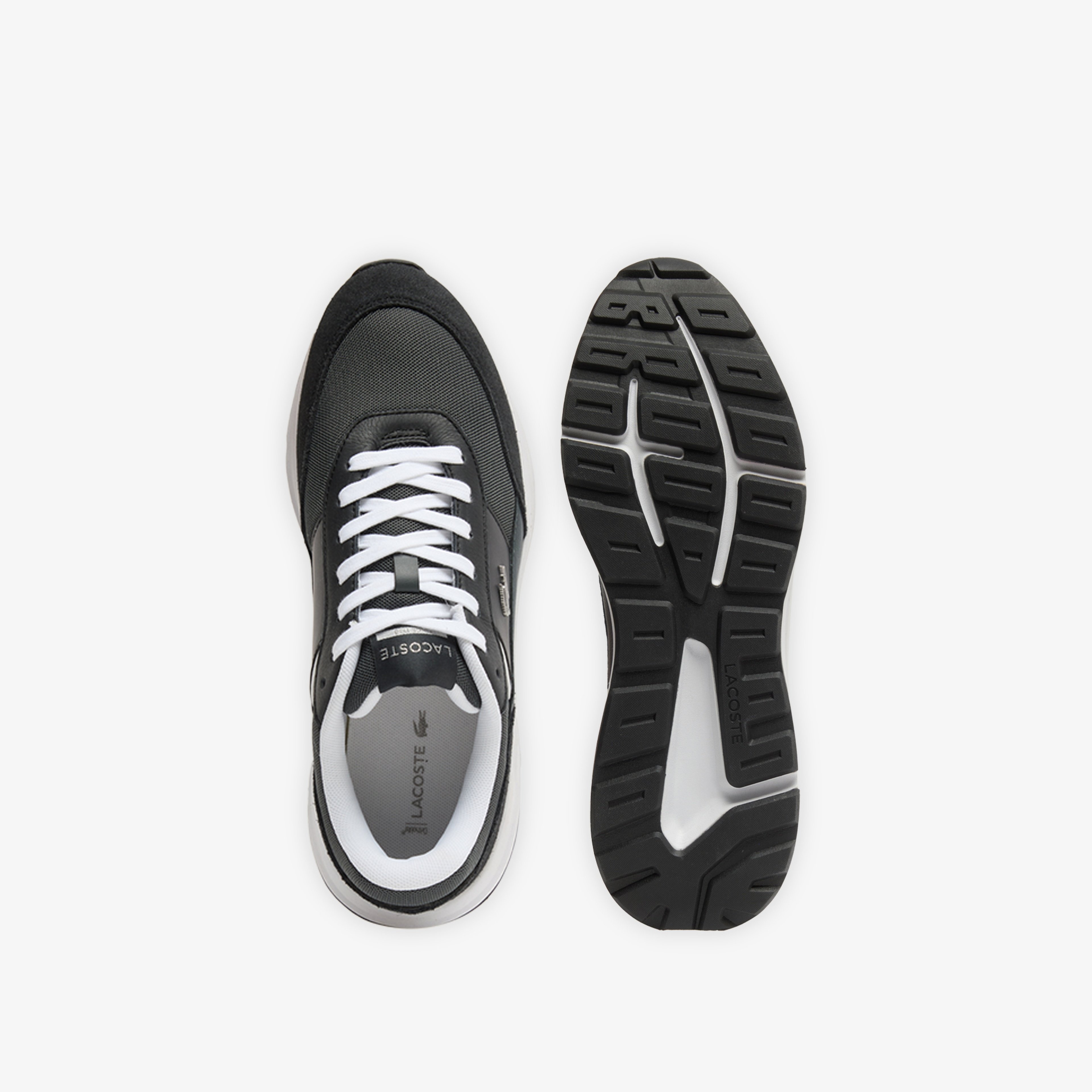 Lacoste Run Set CGR Bar Erkek Koyu Gri Spor Ayakkabı