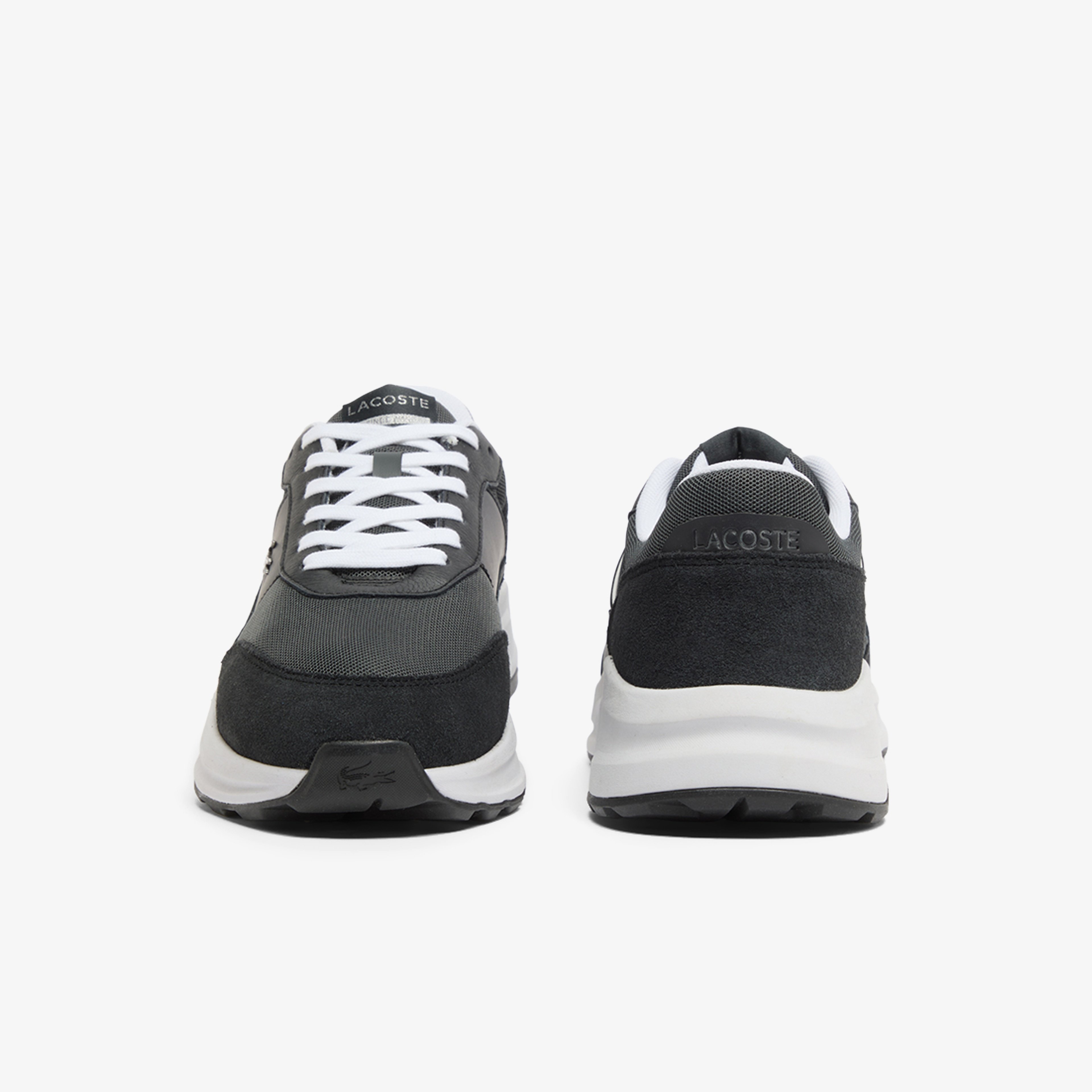 Lacoste Run Set CGR Bar Erkek Koyu Gri Spor Ayakkabı