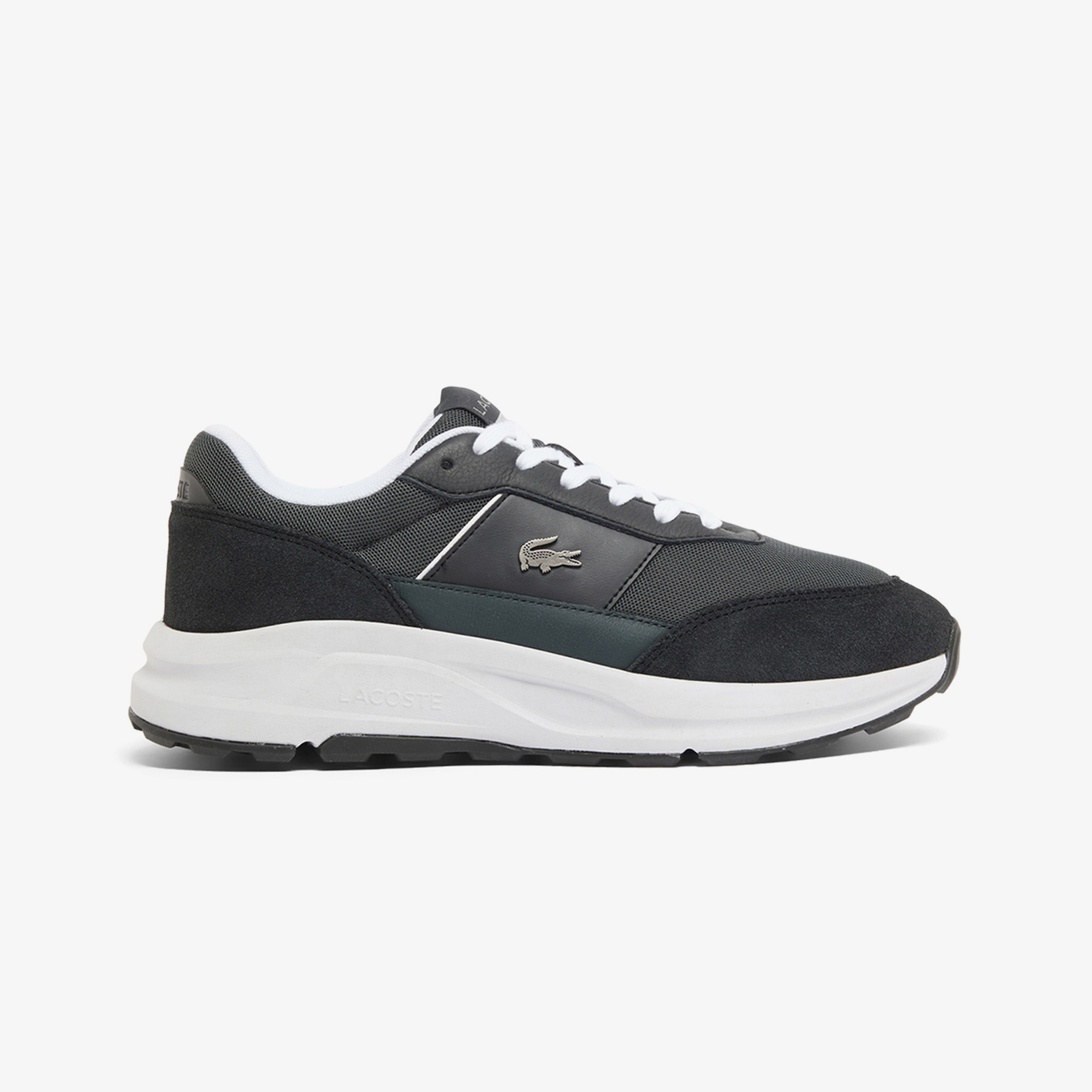 Lacoste Run Set CGR Bar Erkek Koyu Gri Spor Ayakkabı