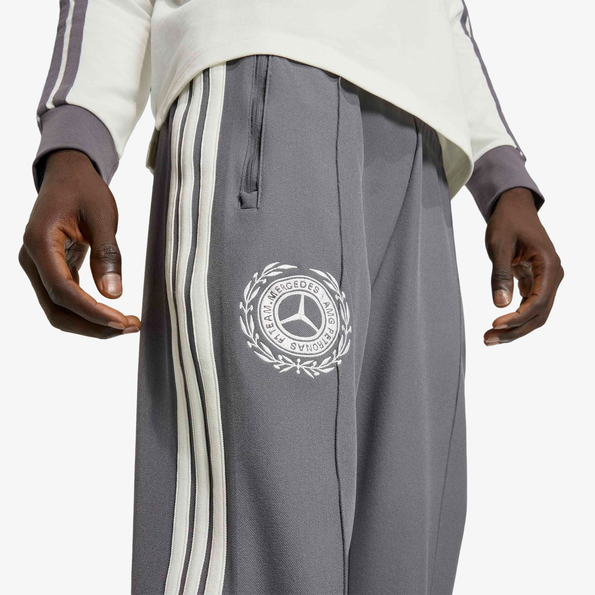 adidas Mercedes Amg Petronnas Erkek Gri Eşofman Altı