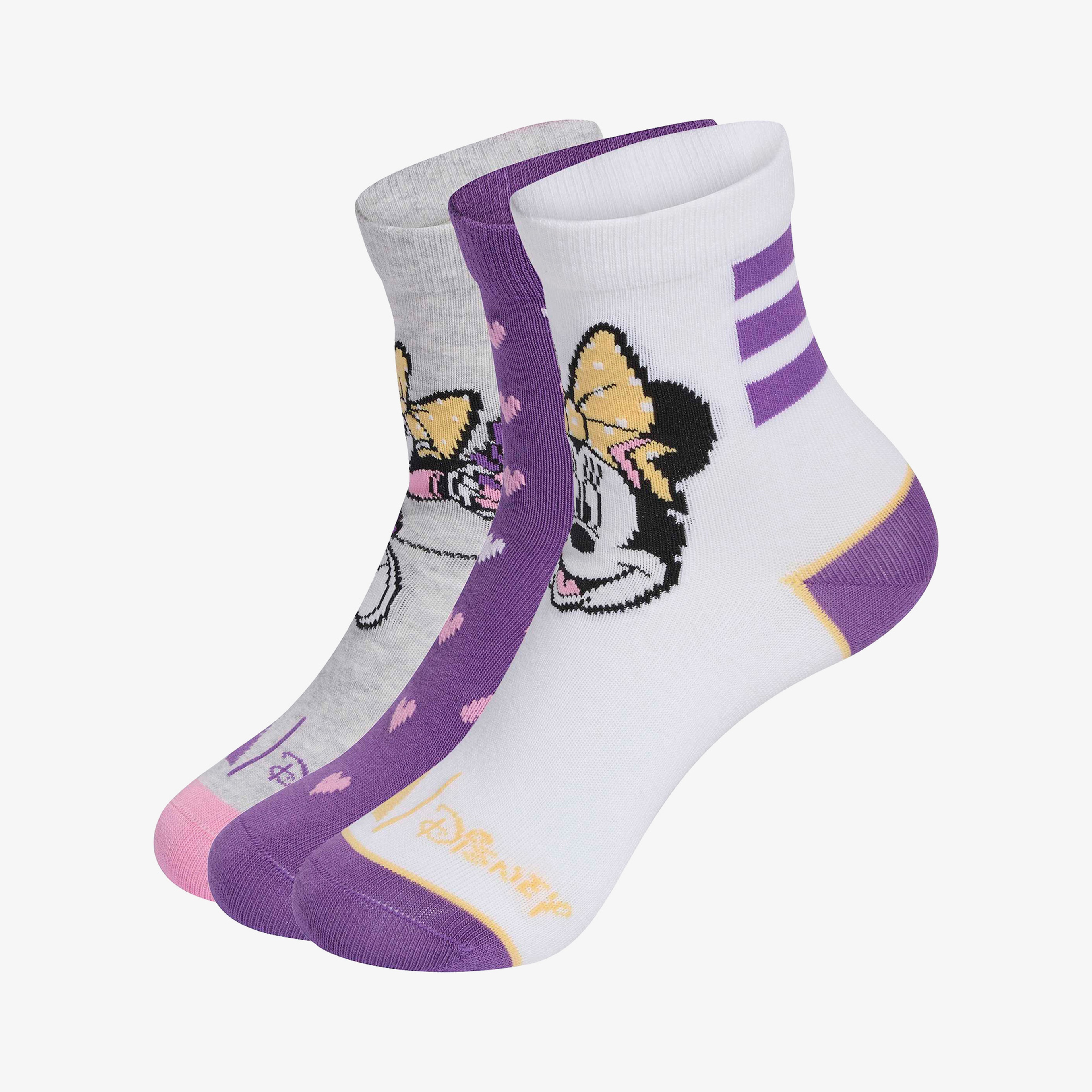 adidas Disney Minnie Mouse Çocuk Beyaz 3'lü Çorap