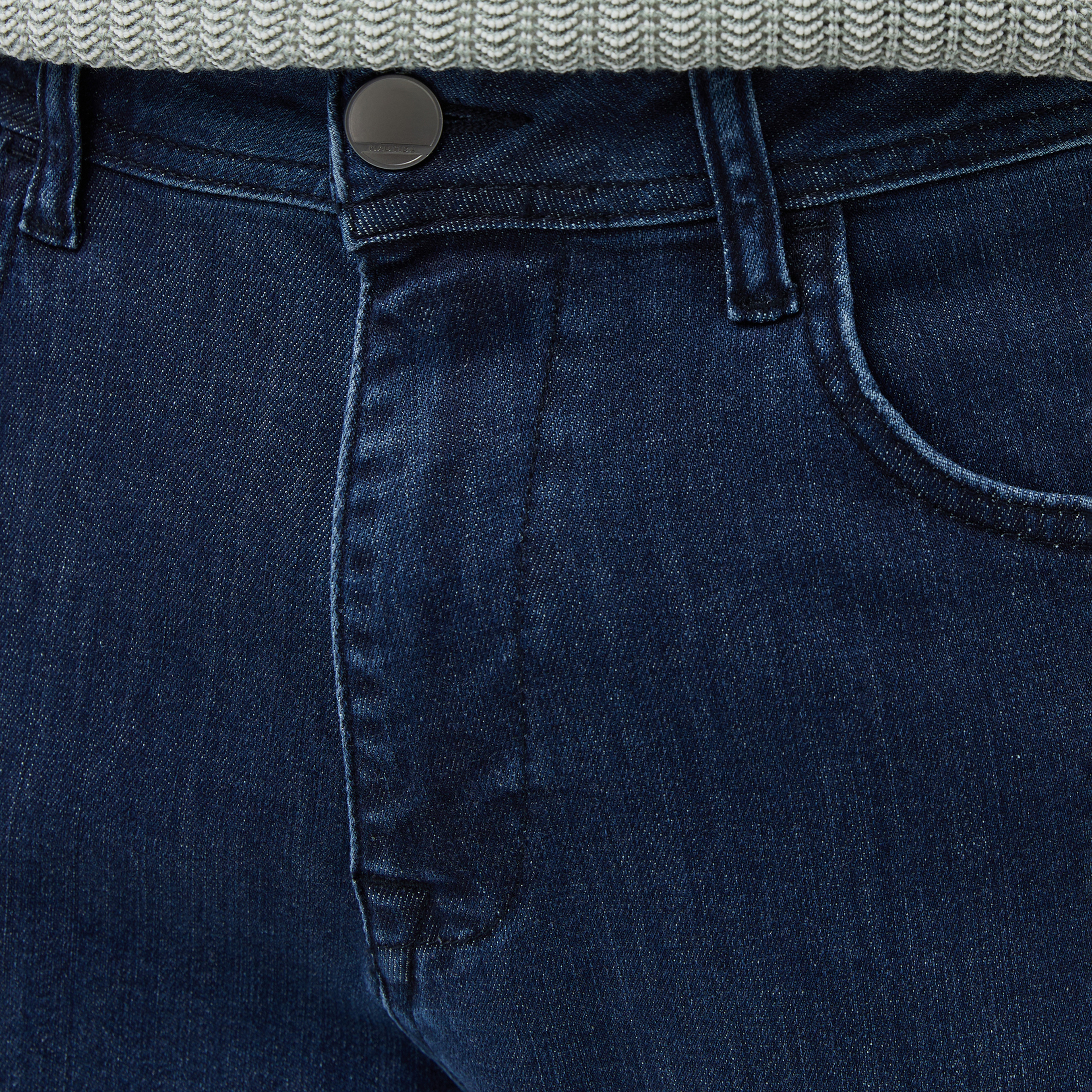 Nautica Erkek Mavi Slim Fit Denim Pantolon