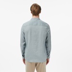Nautica Erkek Yeşil Regular Fit Keten Gömlek