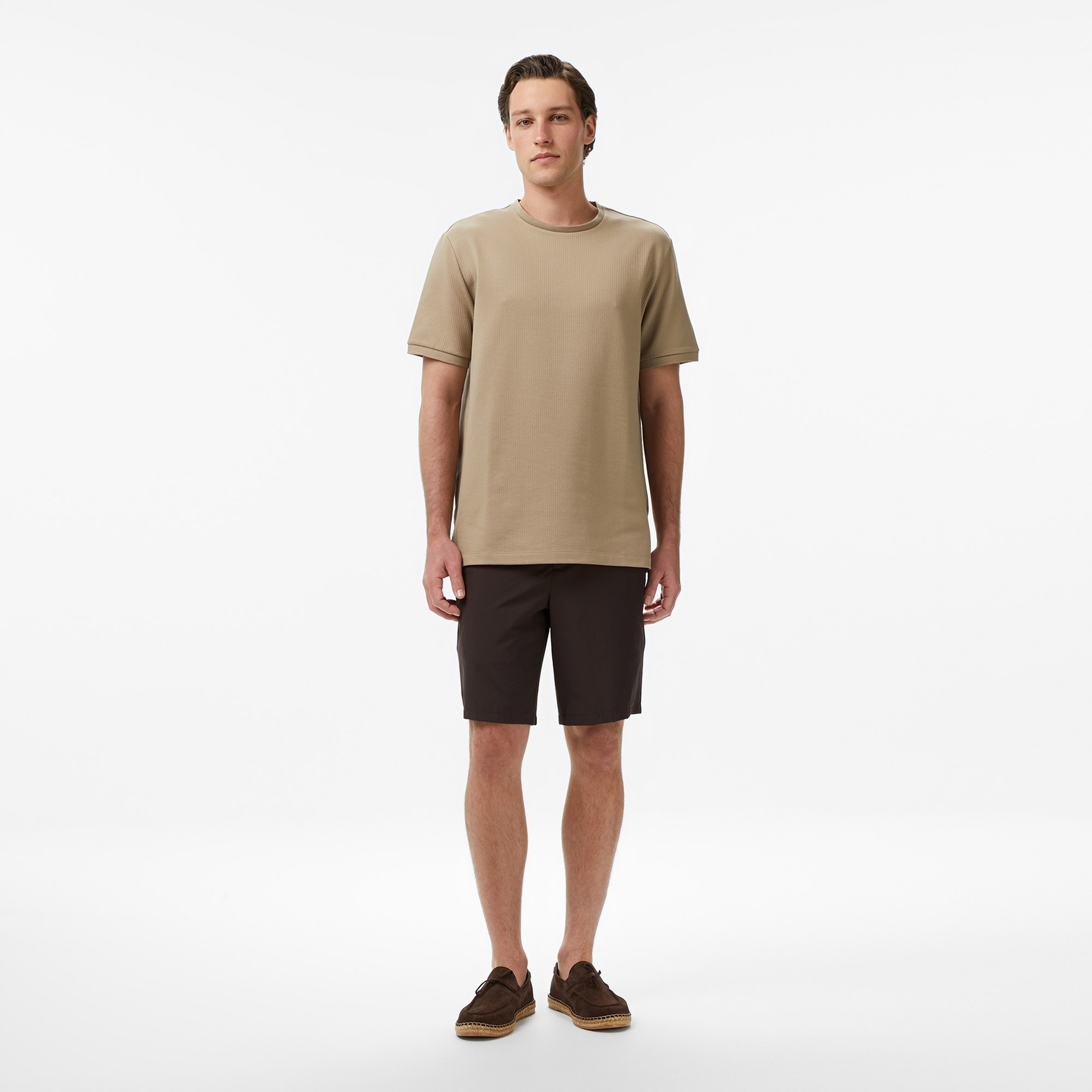 Nautica Erkek Bej Regular Fit T-Shirt