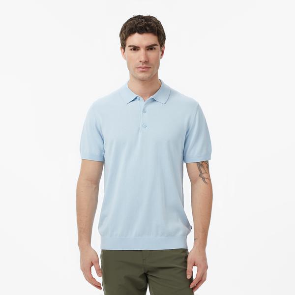 Nautica Erkek Mavi Regular Fit Kısa Kollu Triko