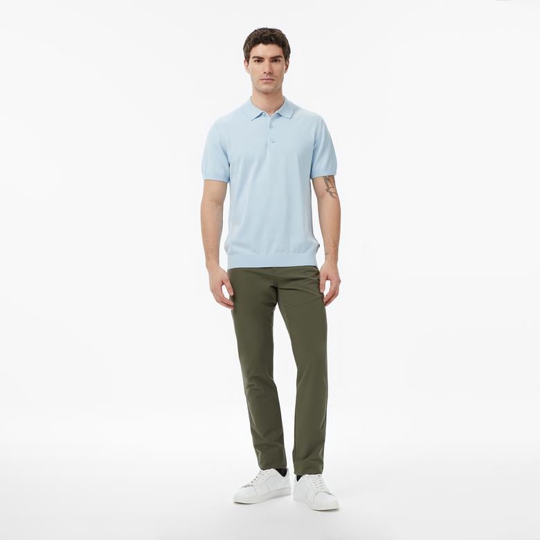 Nautica Erkek Mavi Regular Fit Kısa Kollu Triko