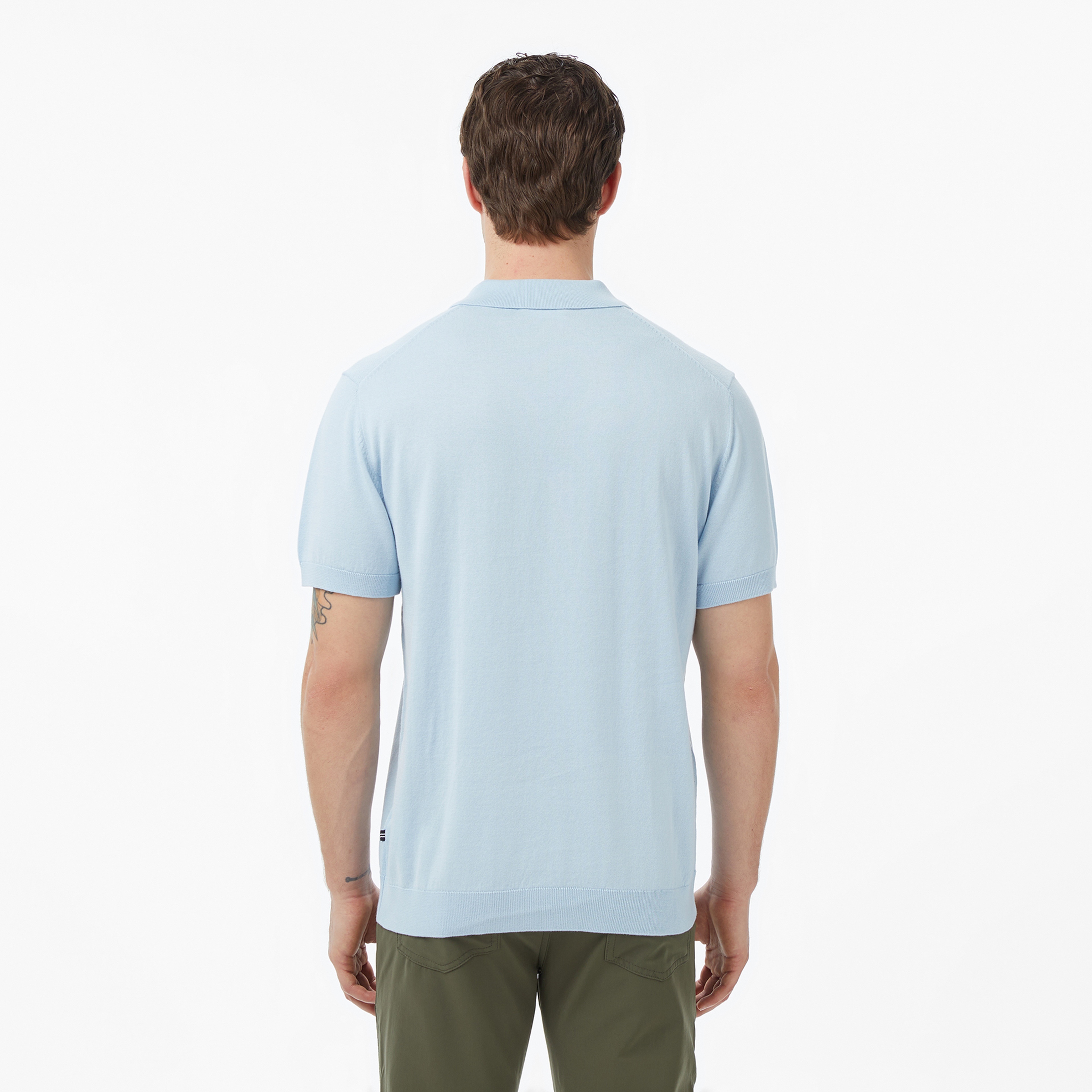 Nautica Erkek Mavi Regular Fit Kısa Kollu Triko