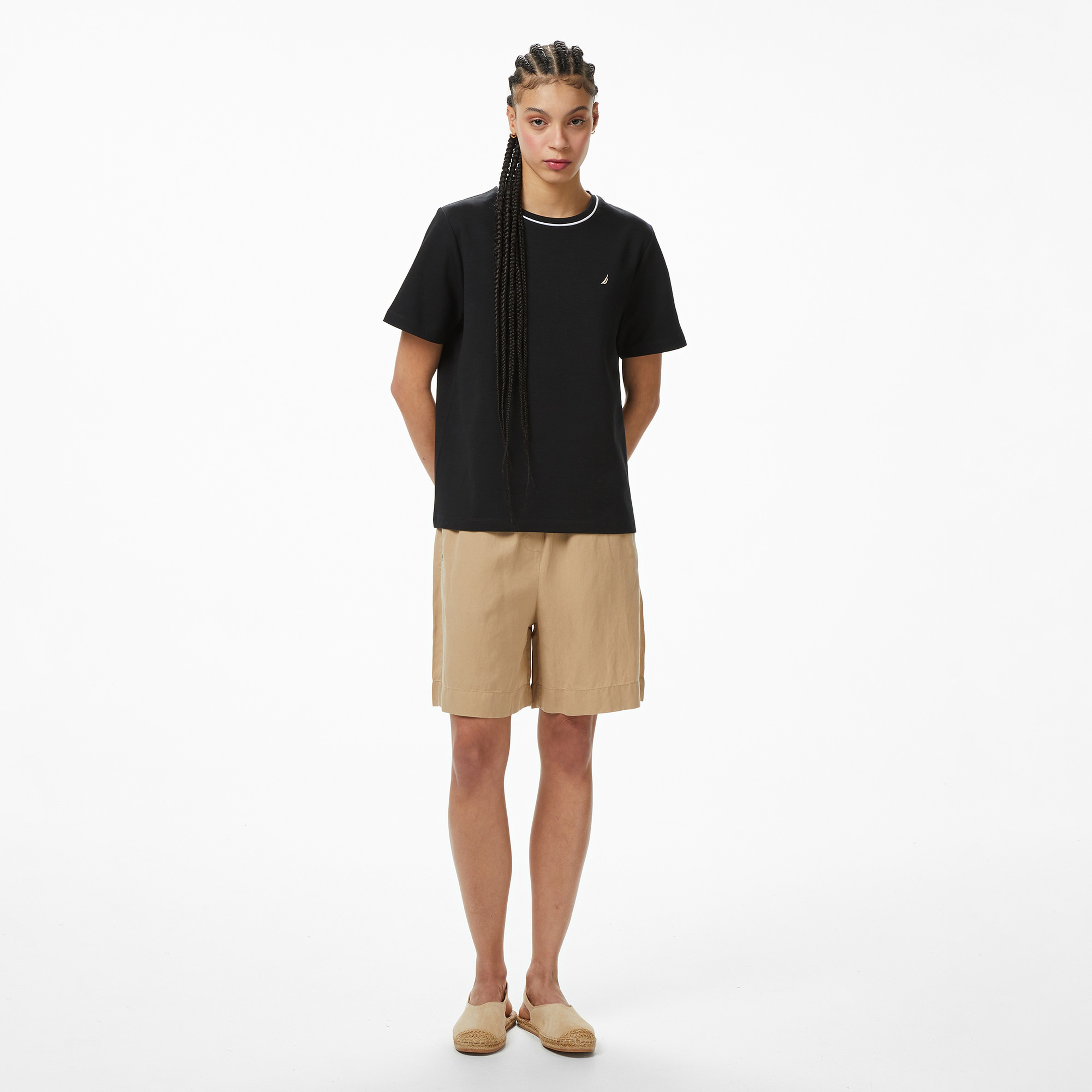 Nautica Kadın Siyah Regular Fit T-Shirt